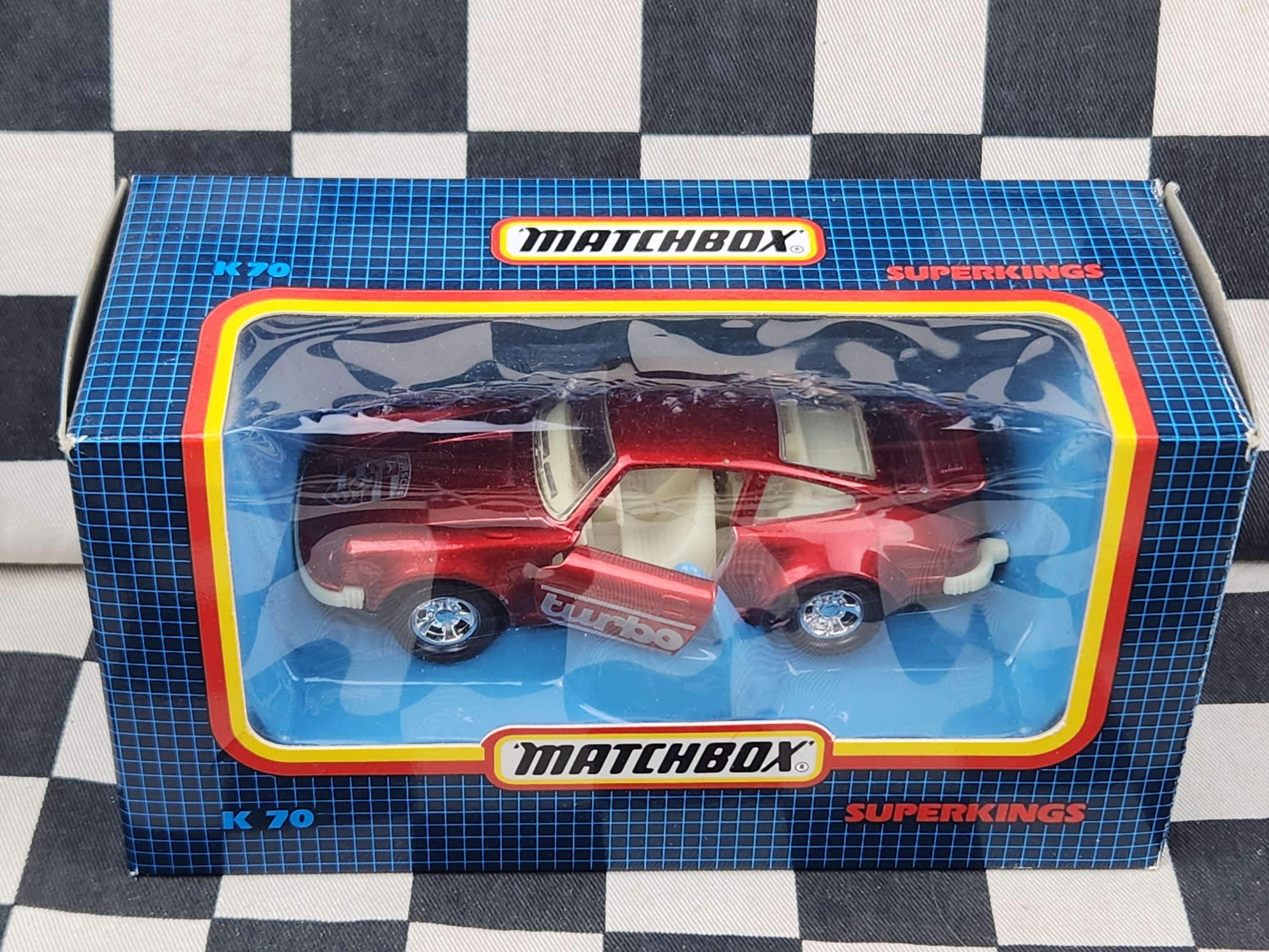 Matchbox Superkings Porsche 911 Turbo Red 1988 Boxed