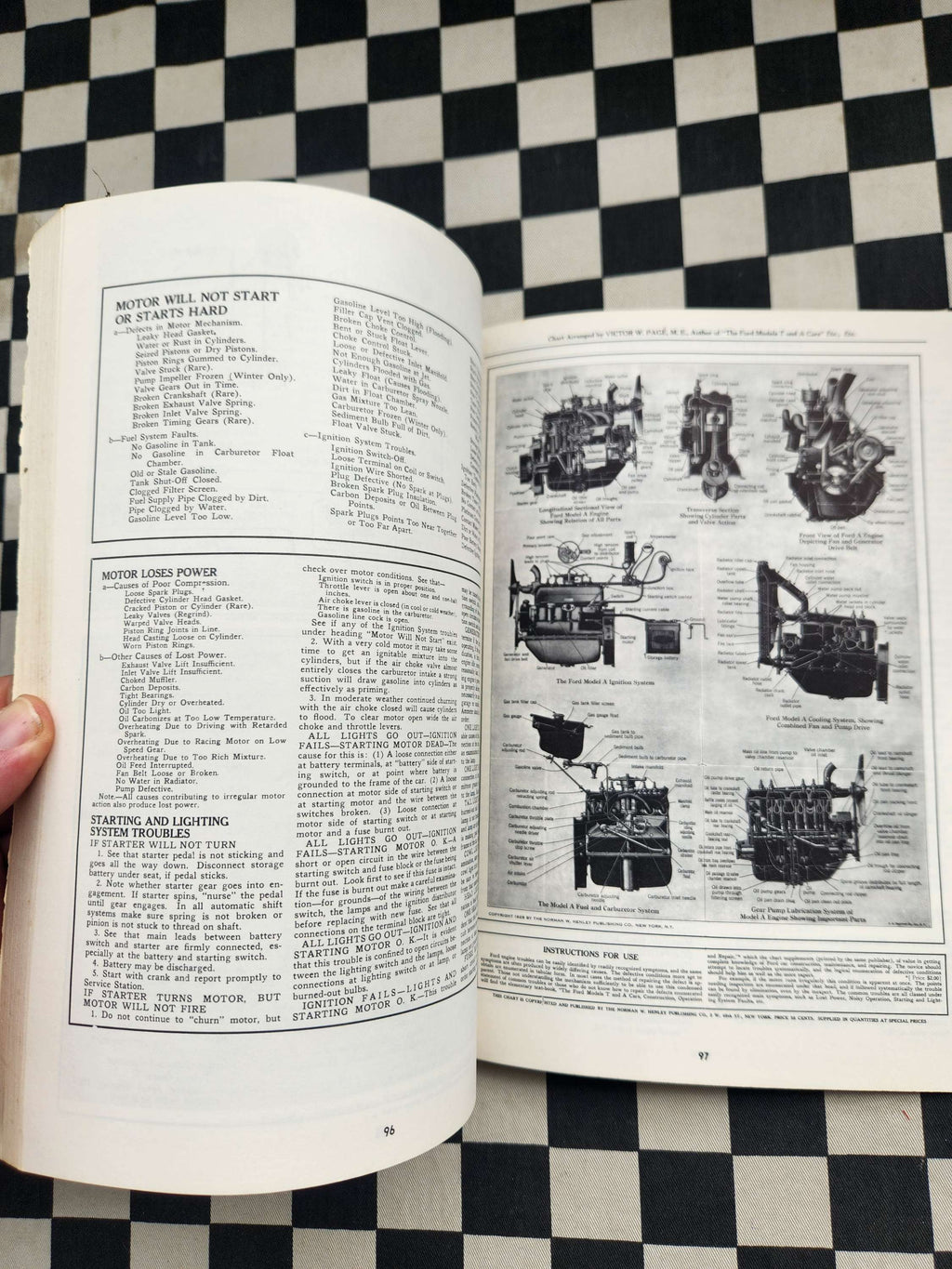 Henry's Fabulous Model A Ford Book Leslie r. Henry Floyd Clymer Publications 109