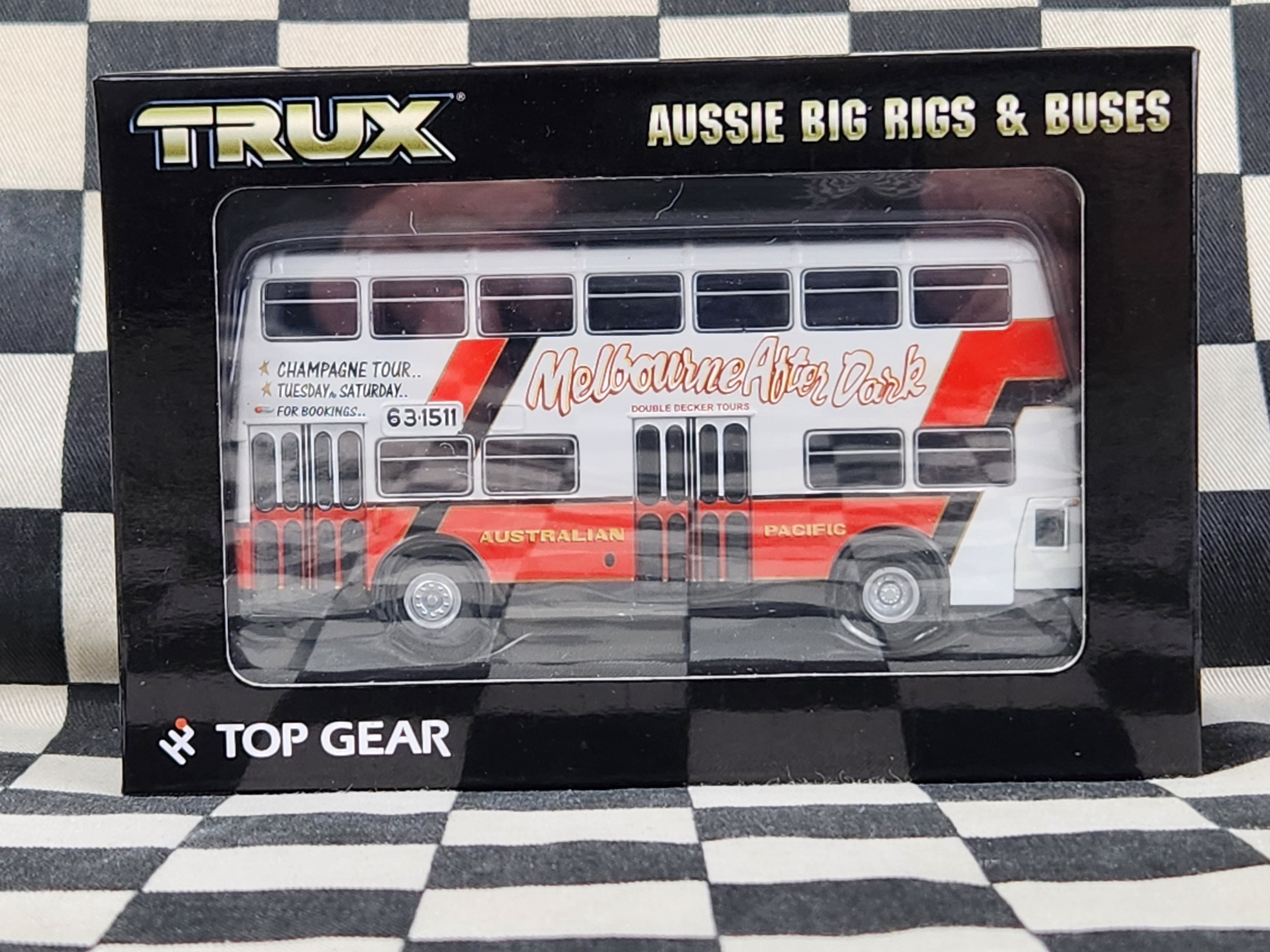 TRAX TRUX 1:76 Leyland Atlantean Double Decker Coach Bus Melbourne After Dark