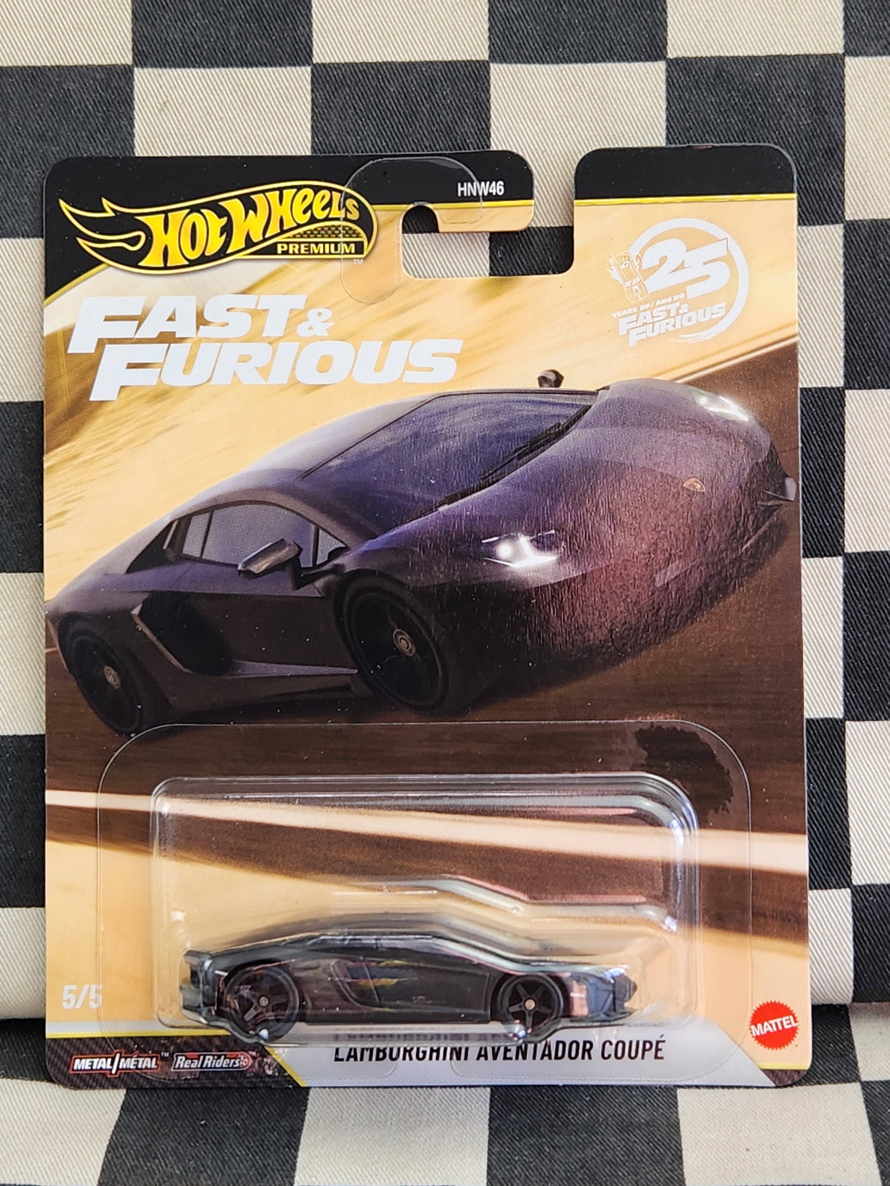 Hot Wheels Premium Fast & Furious 25th Anniversary Lamborghini Adventador Coupe