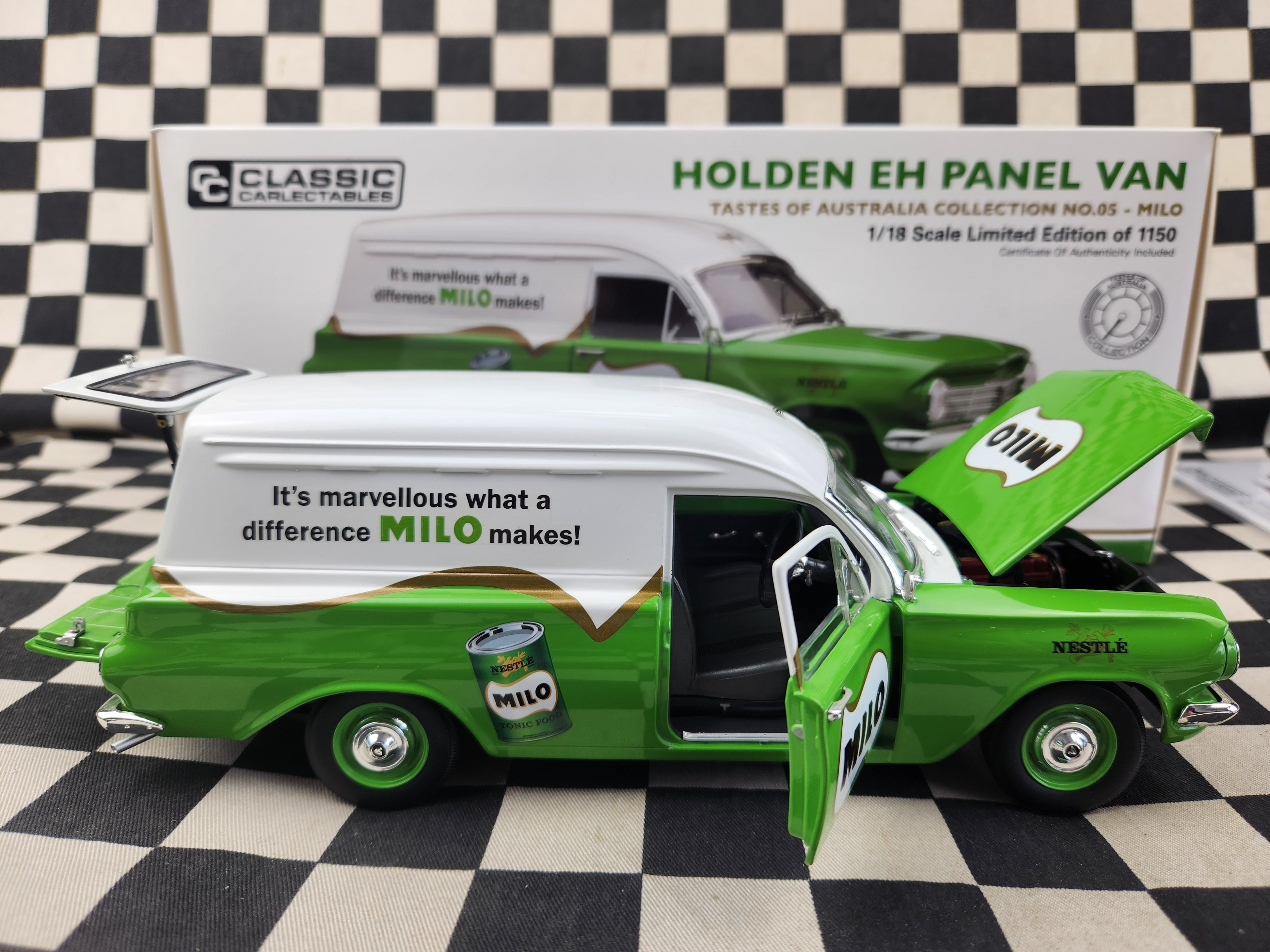 Classic Carlectables 1:18 Holden EH Panel Van Milo
