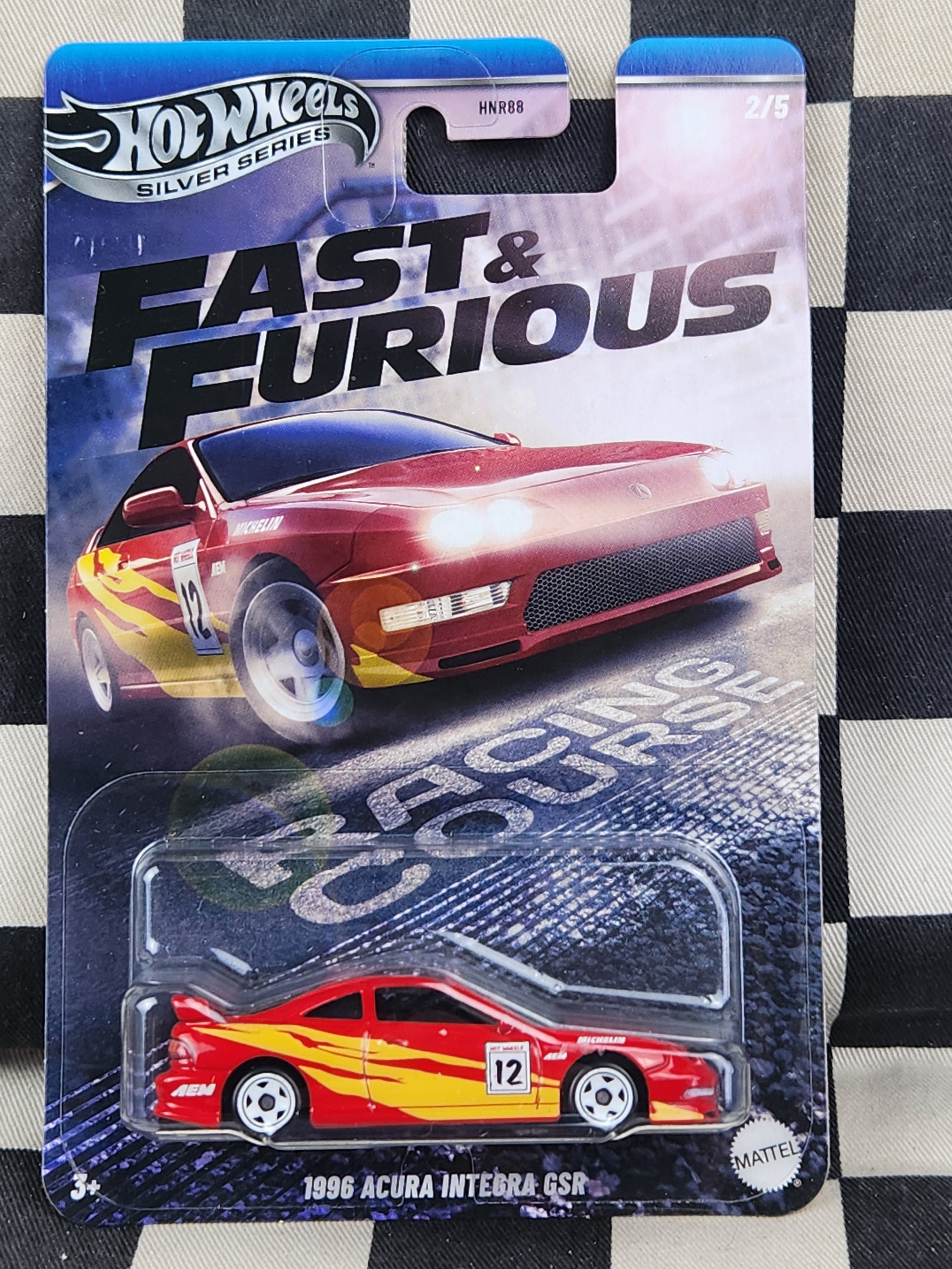Hot Wheels Silver Series Fast & Furious Racing Course 1996 Acura Integra GSR
