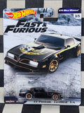 Hot Wheels Premium Fast & Furious 1/4 Mile Muscle 1977 Pontiac Firebird T/A