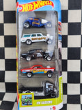 Hot Wheels Gassers 5 Pack 55 Chevy Bel Air 64 Nova Wagon 65 Mercury Comet