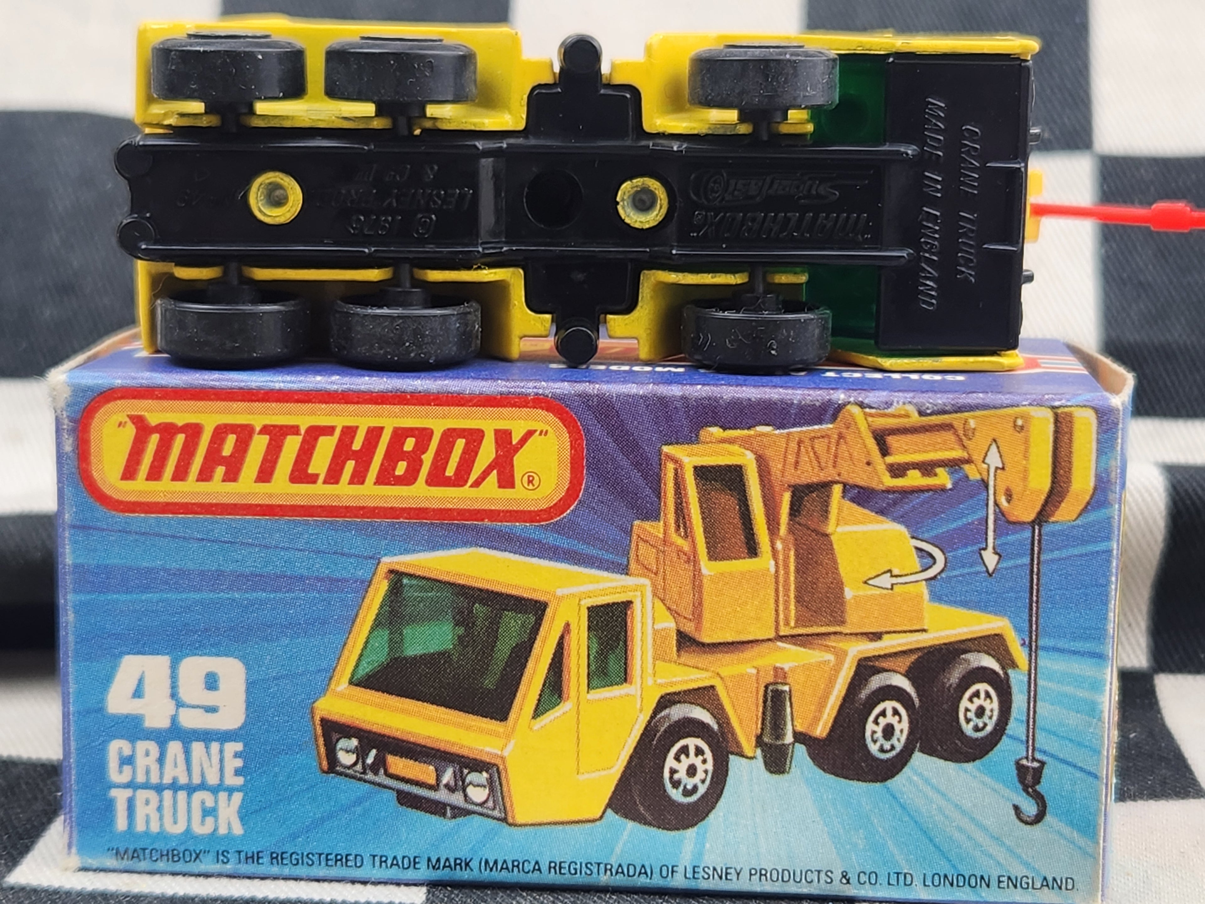 Vintage 1978 Matchbox Crane Truck in Original Box