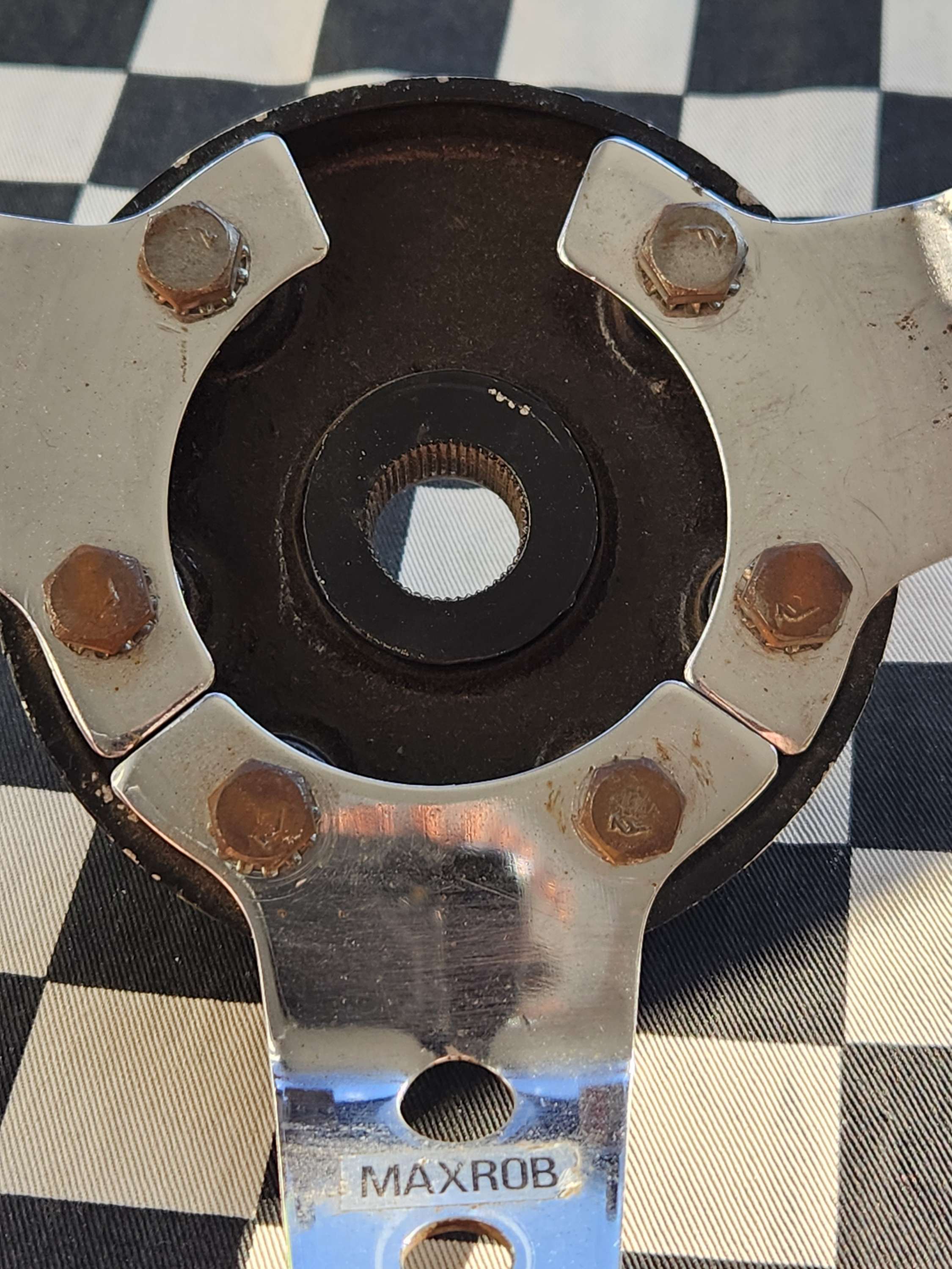 Original Vintage Max Rob Woodrim Sports Steering Wheel VGC