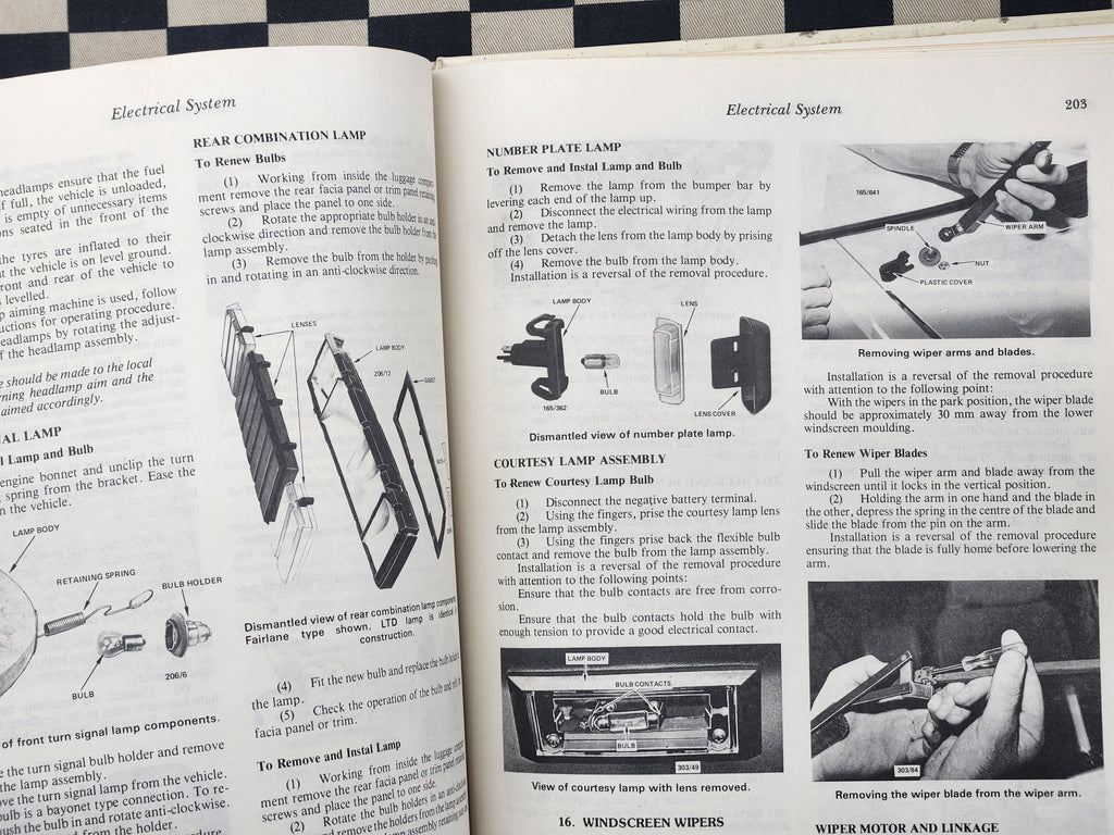 SP/Gregorys  Ford Fairlane ZJ LTD FC 6cyl & V8 302 351 Workshop Manual