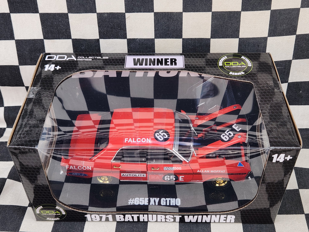DDA 1:24 CHASE 1971 Bathurst Winner Allan Moffat #65E Ford Falcon XY GTHO Phase3