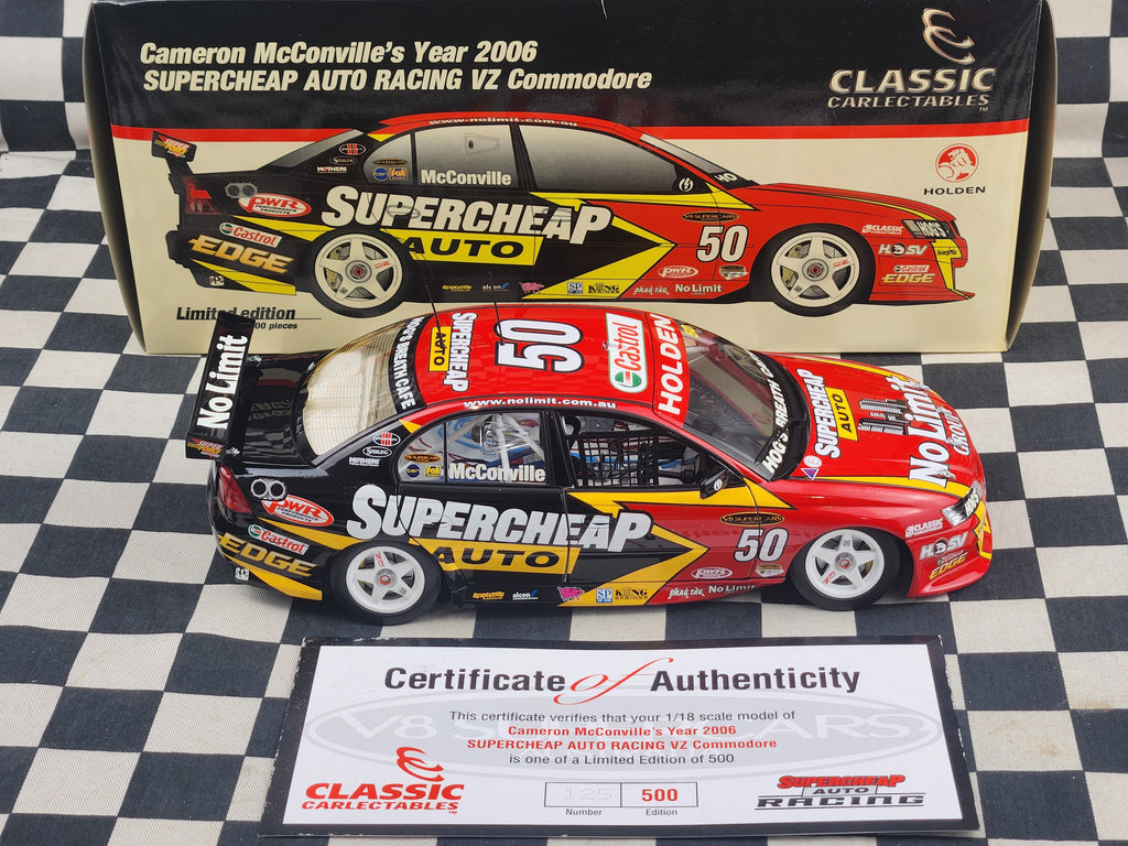 Classic Carlectables 1:18 2006 Supercheap Auto VZ Commodore Cameron McConville