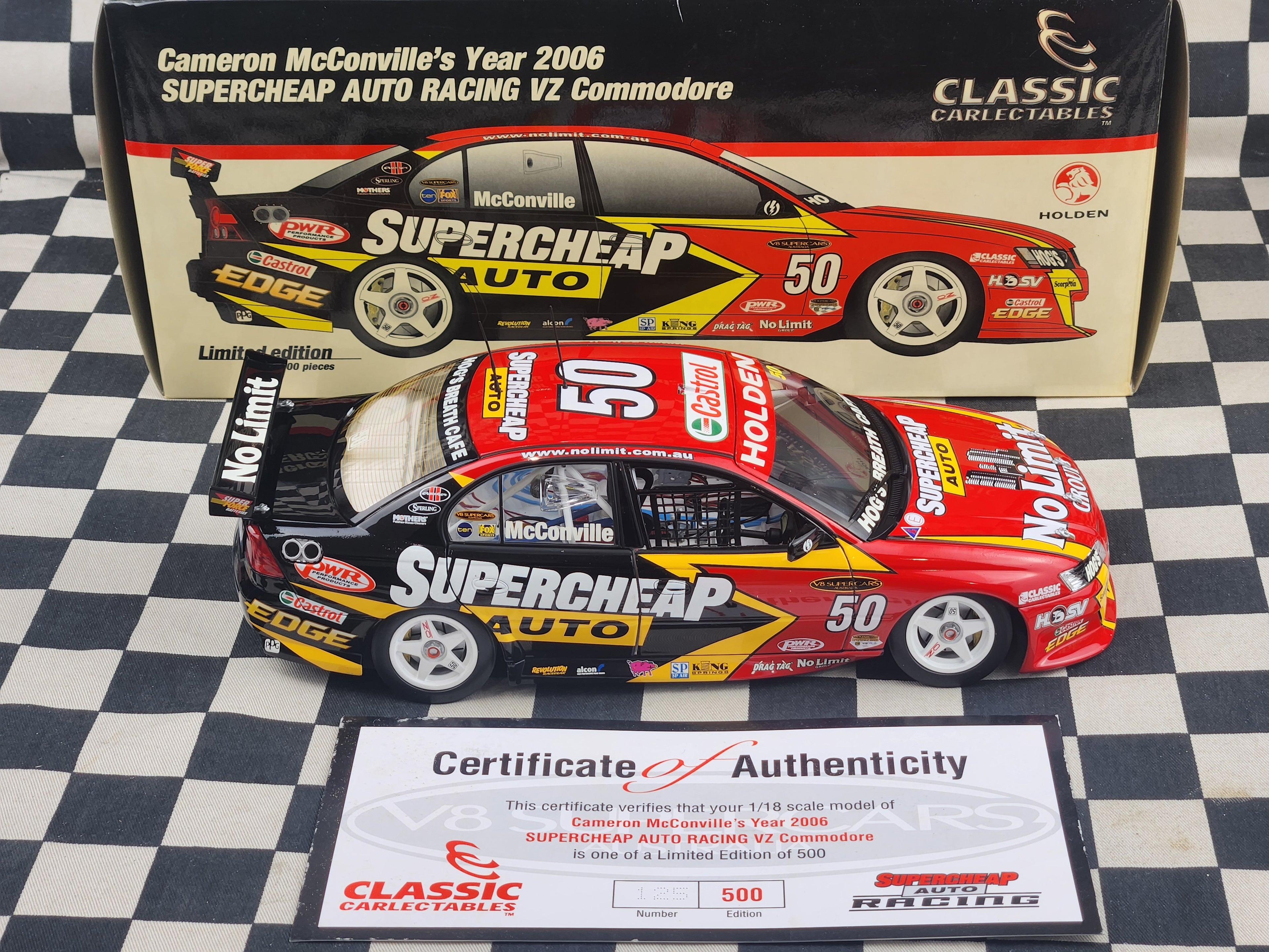 Classic Carlectables 1:18 2006 Supercheap Auto VZ Commodore Cameron McConville
