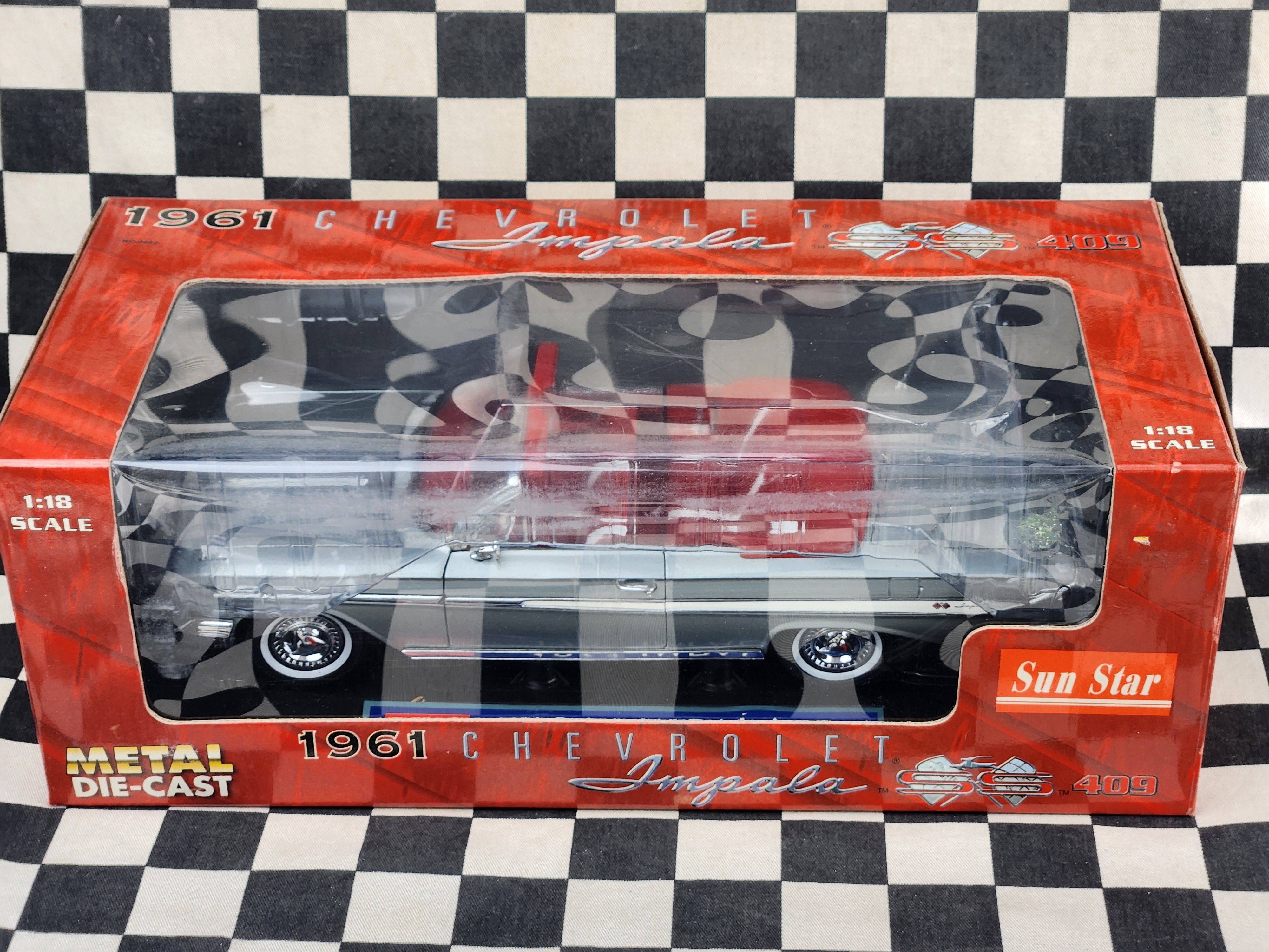Sun Star 1:18 1961 Chevrolet Impala SS 409 Convertible – Kustom