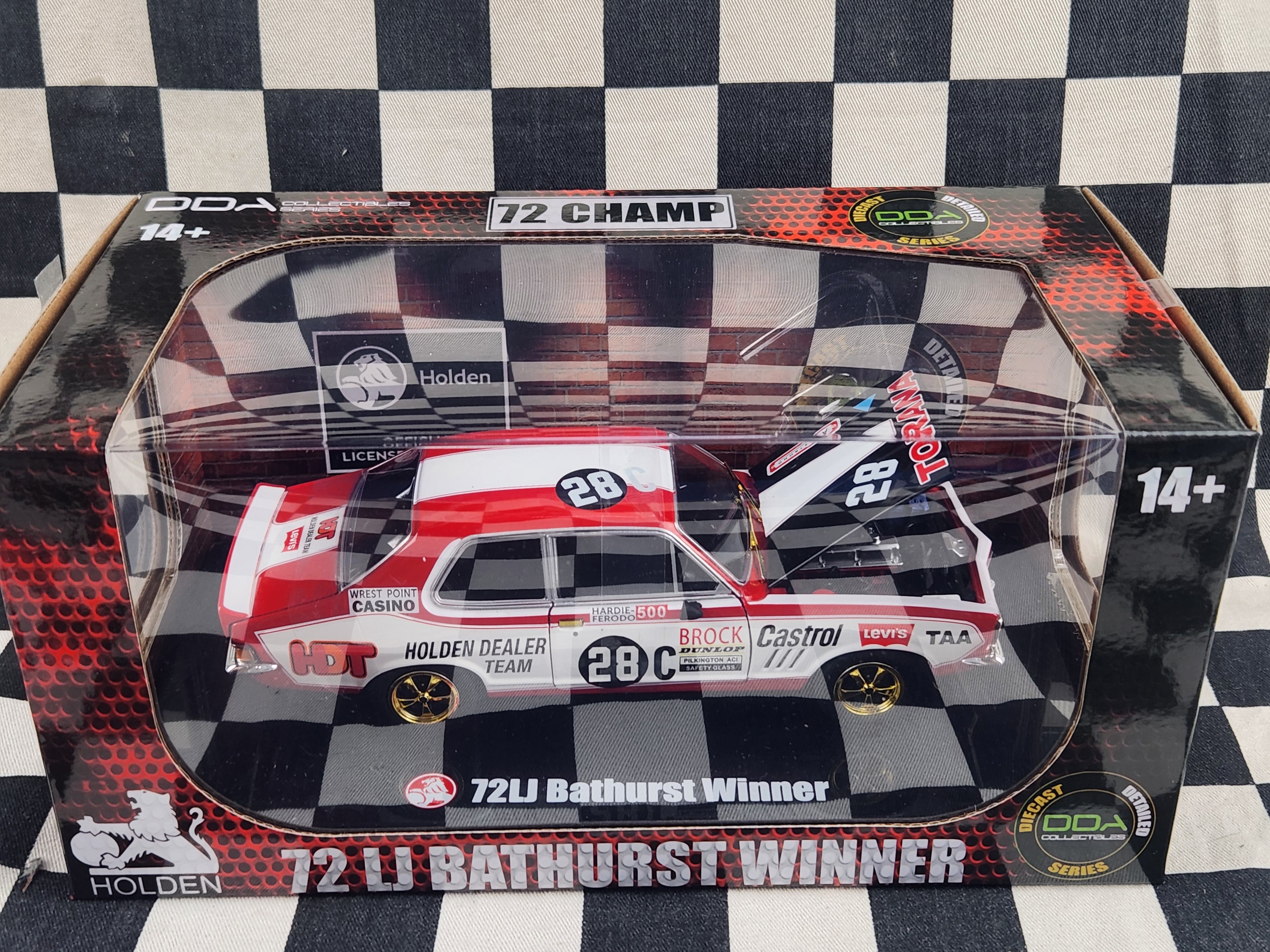 DDA 1:24 1972 Bathurst Winner Chase Brock Holden LJ Torana GTR XU1