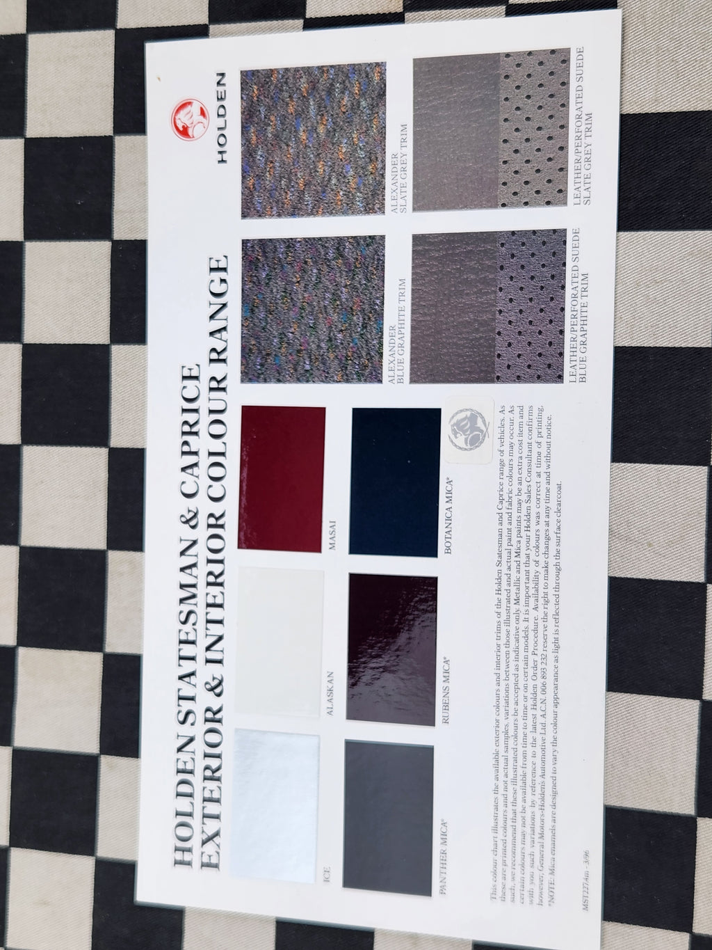 Holden Statesman VS Sales Brochure