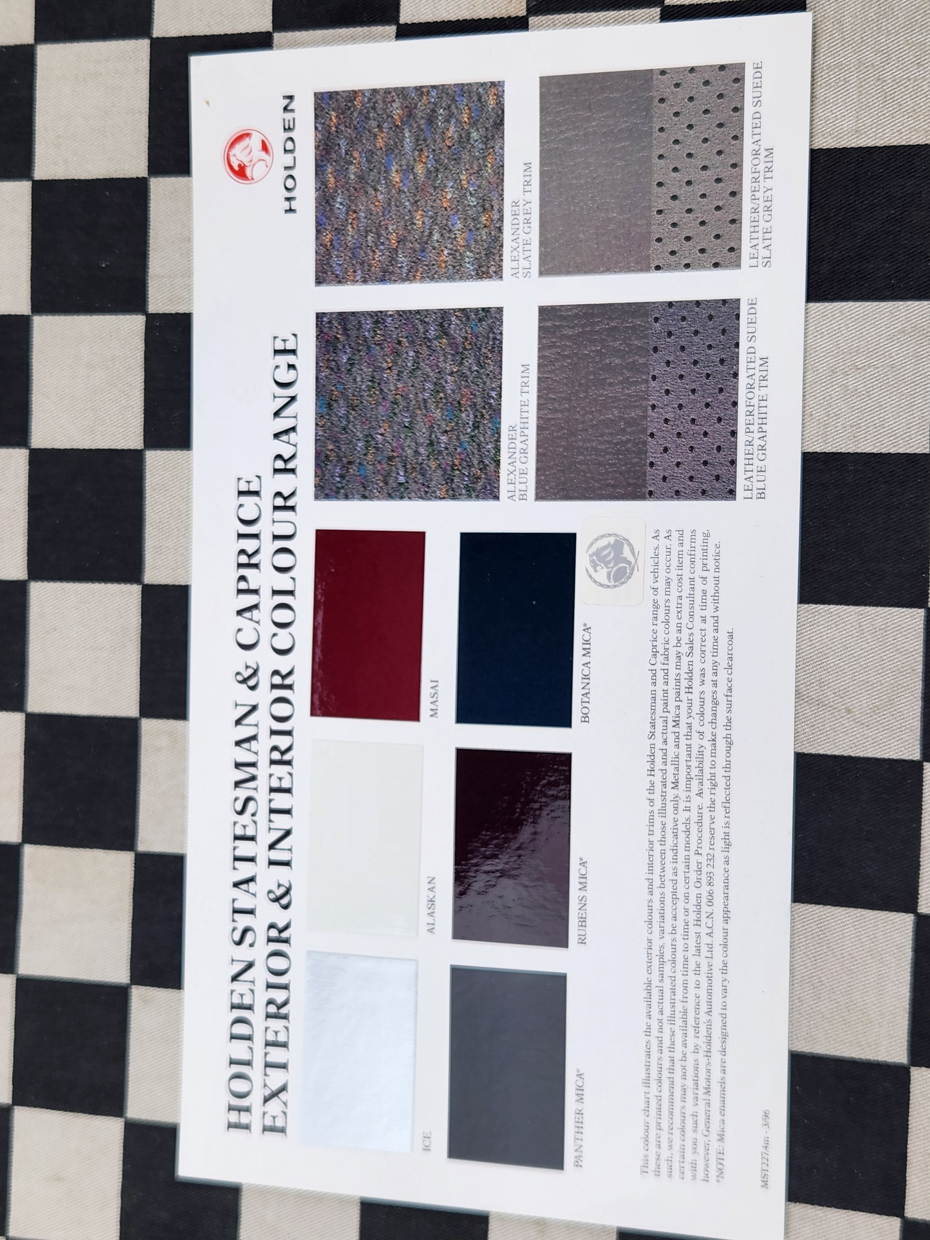 Holden Statesman VS Sales Brochure