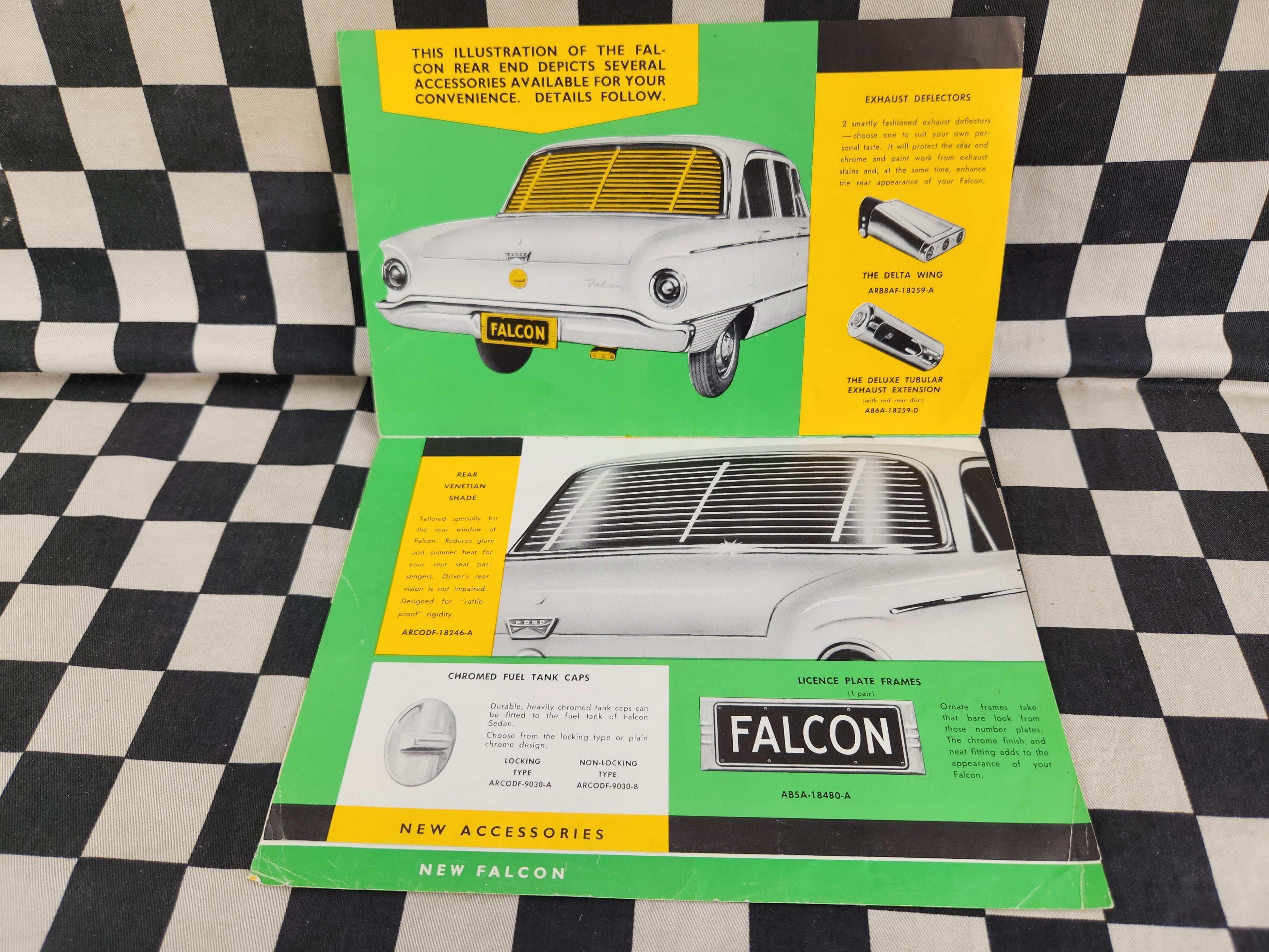 RARE! Original XK Falcon Accessories Sales Brochure