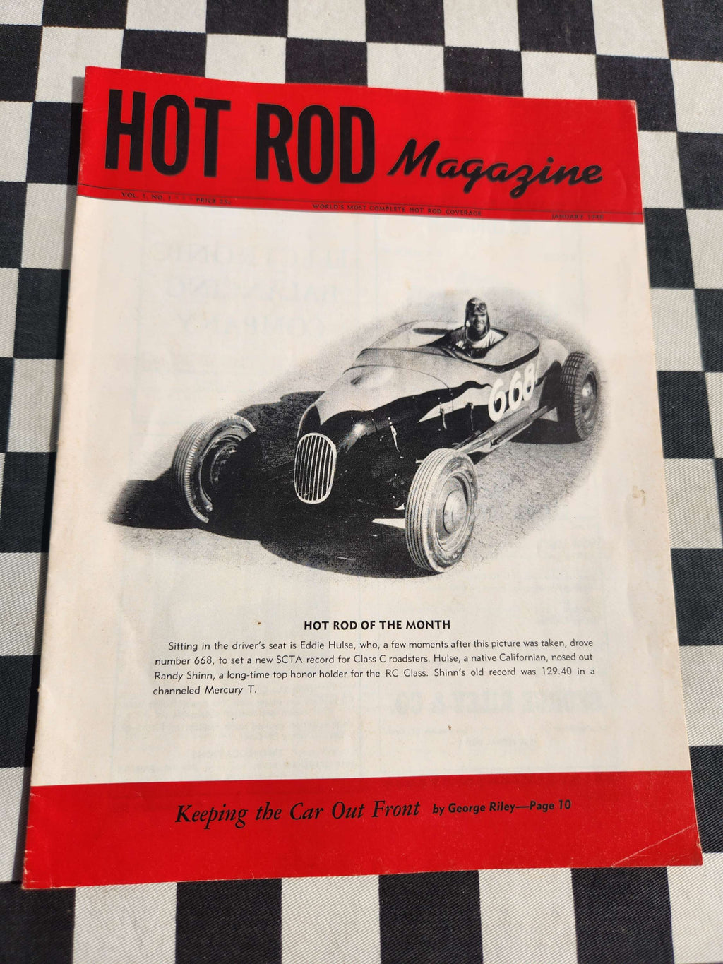 American Hot Rod Magazine Number 1  Jan 1948 Original early 80s Reprint