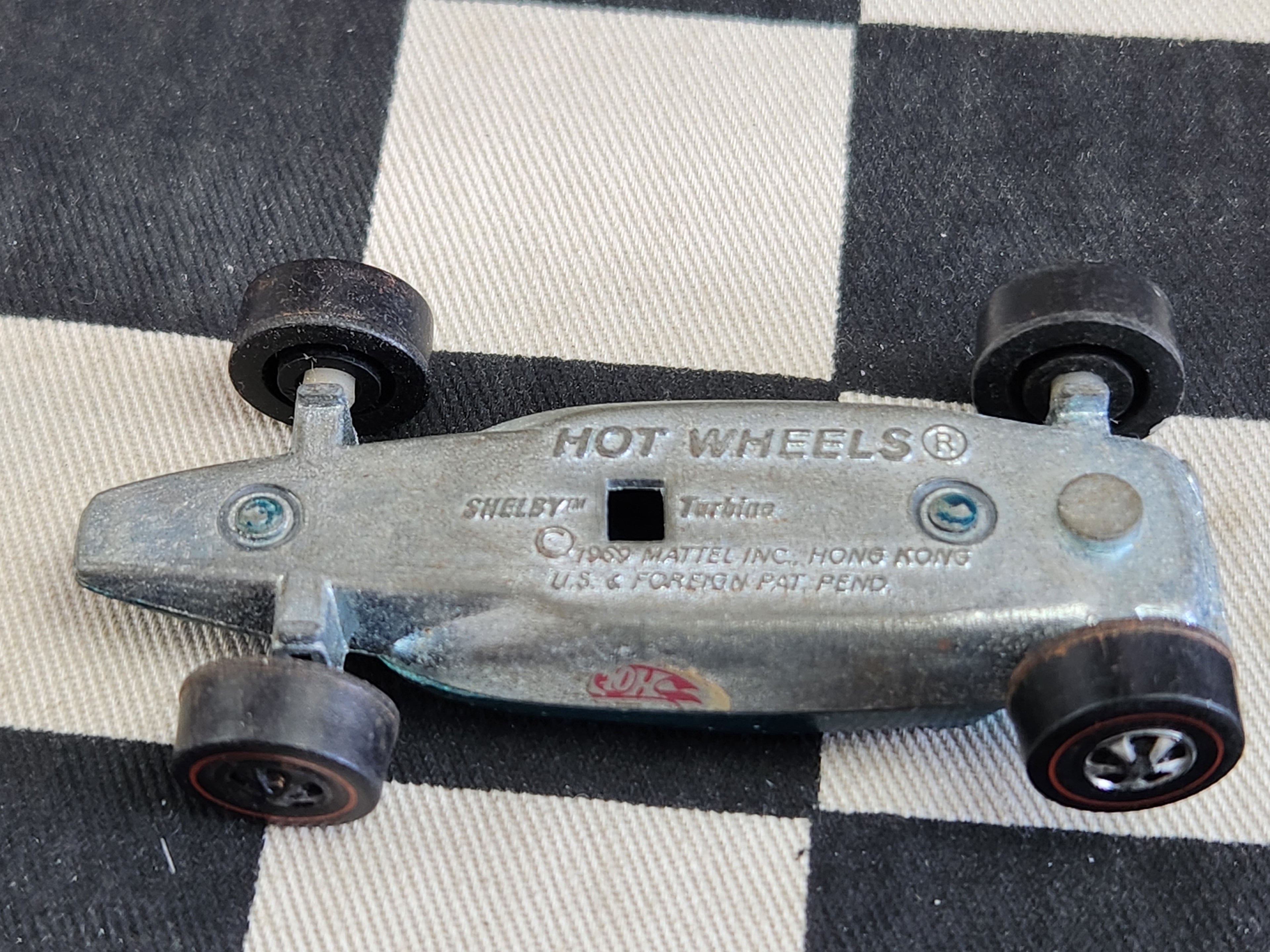 Vintage Loose Hot Wheels Redline Shelby Turbine Teal Spectraflame HK