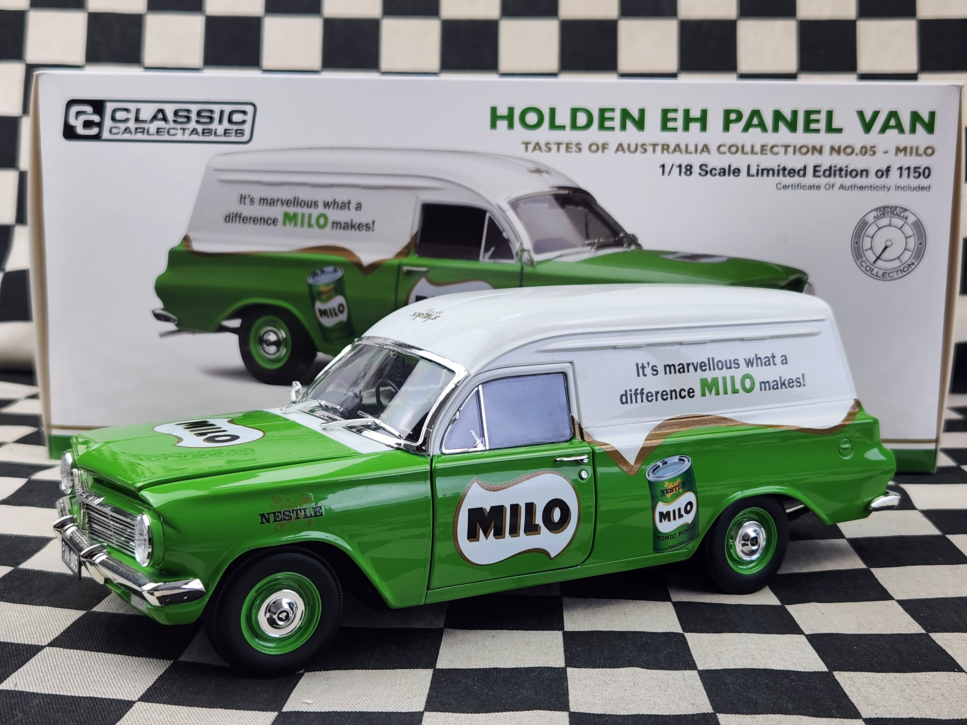 Classic Carlectables 1:18 Holden EH Panel Van Milo