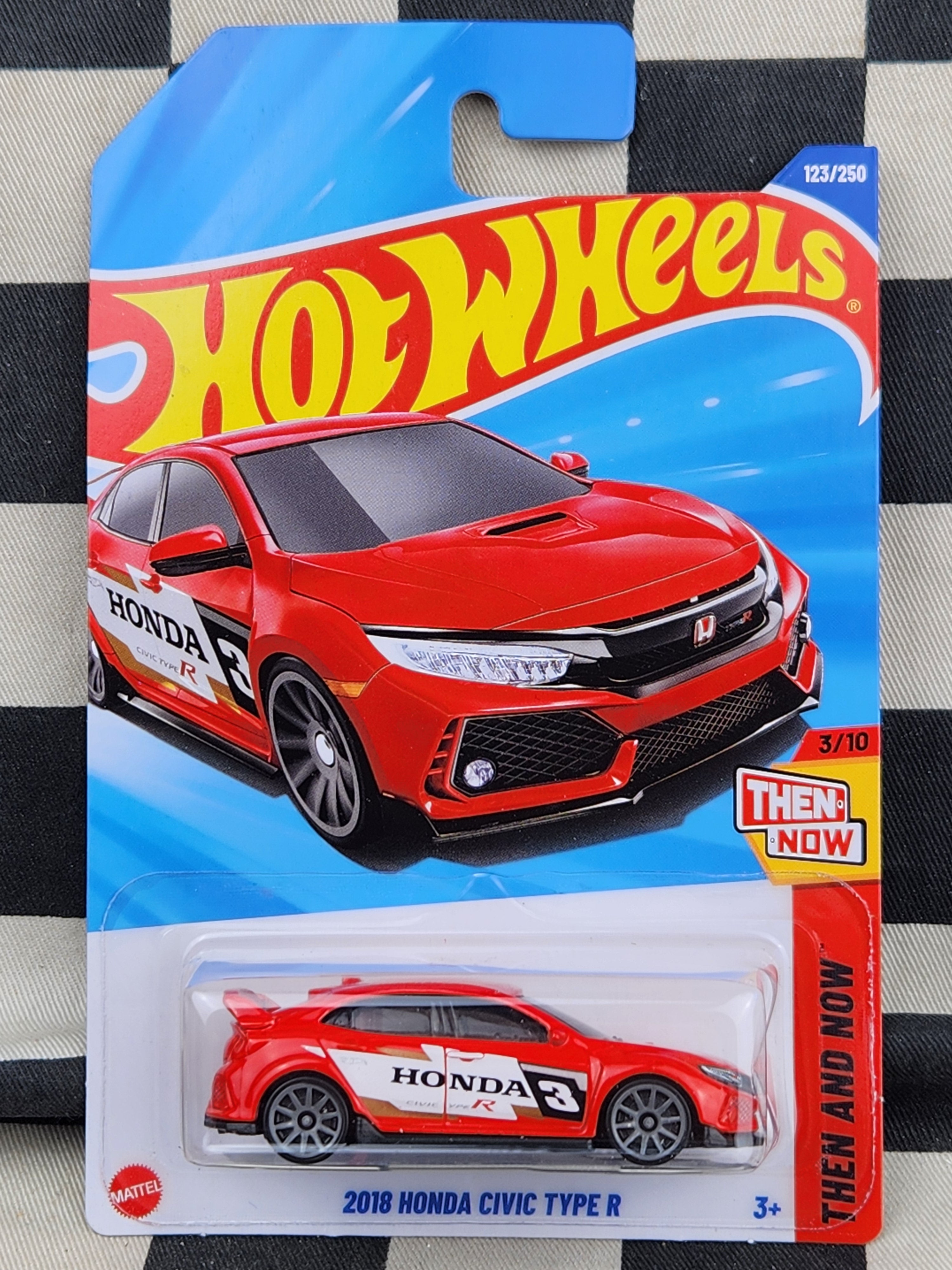 Hot Wheels 2025 Then & Now 2018 Honda Civic Type R Red