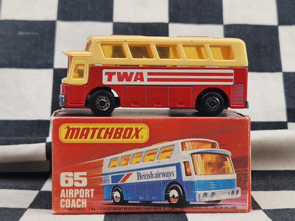 Vintage 1978 Matchbox TWA Airport Coach in Original Box