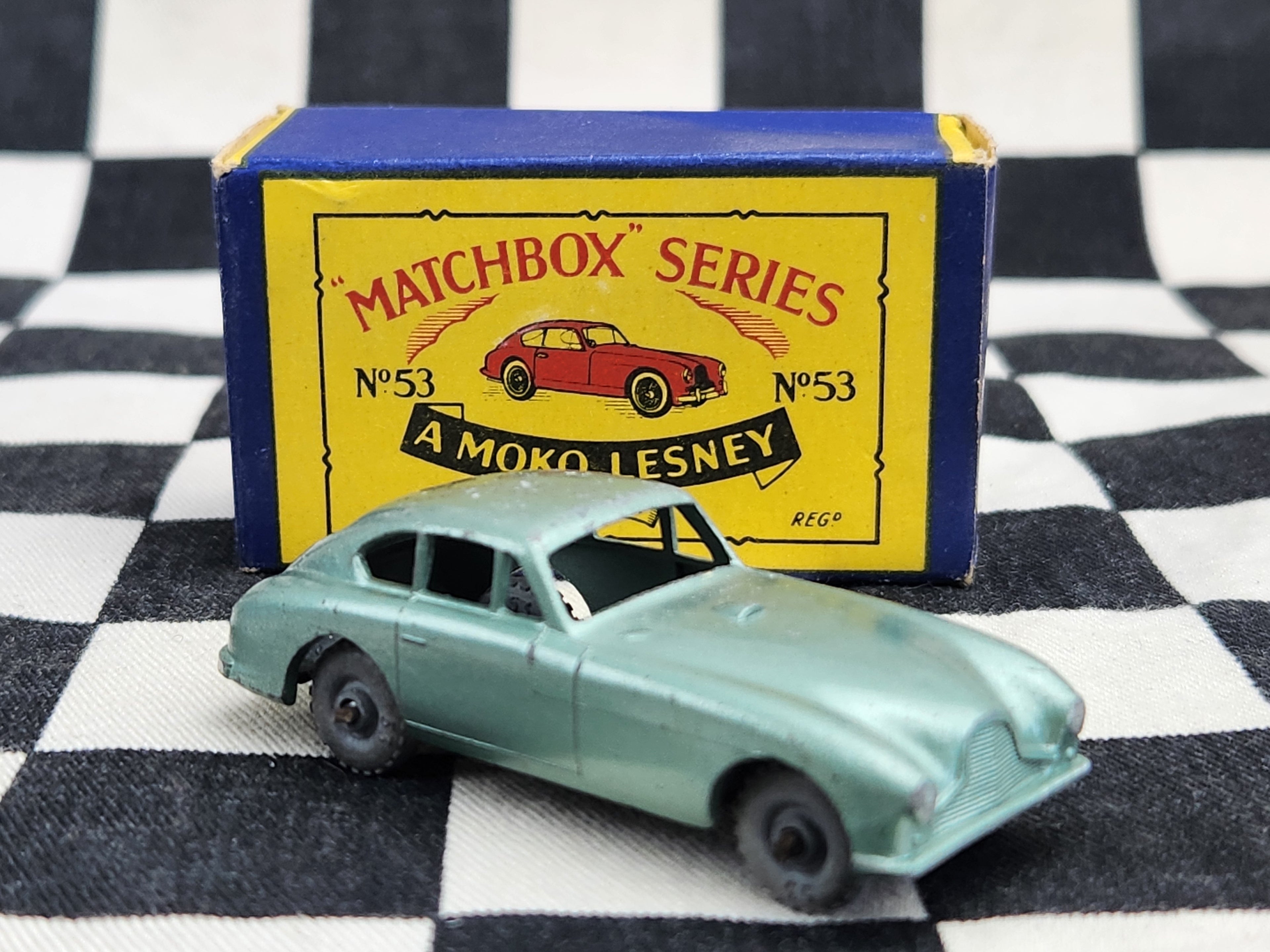 Matchbox Lesney Moko No53 Aston Martin in Original Box