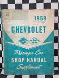 Genuine Chevrolet 1959 Passenger 6cyl & V8 Ute Wagon Sedan Van Workshop Manual