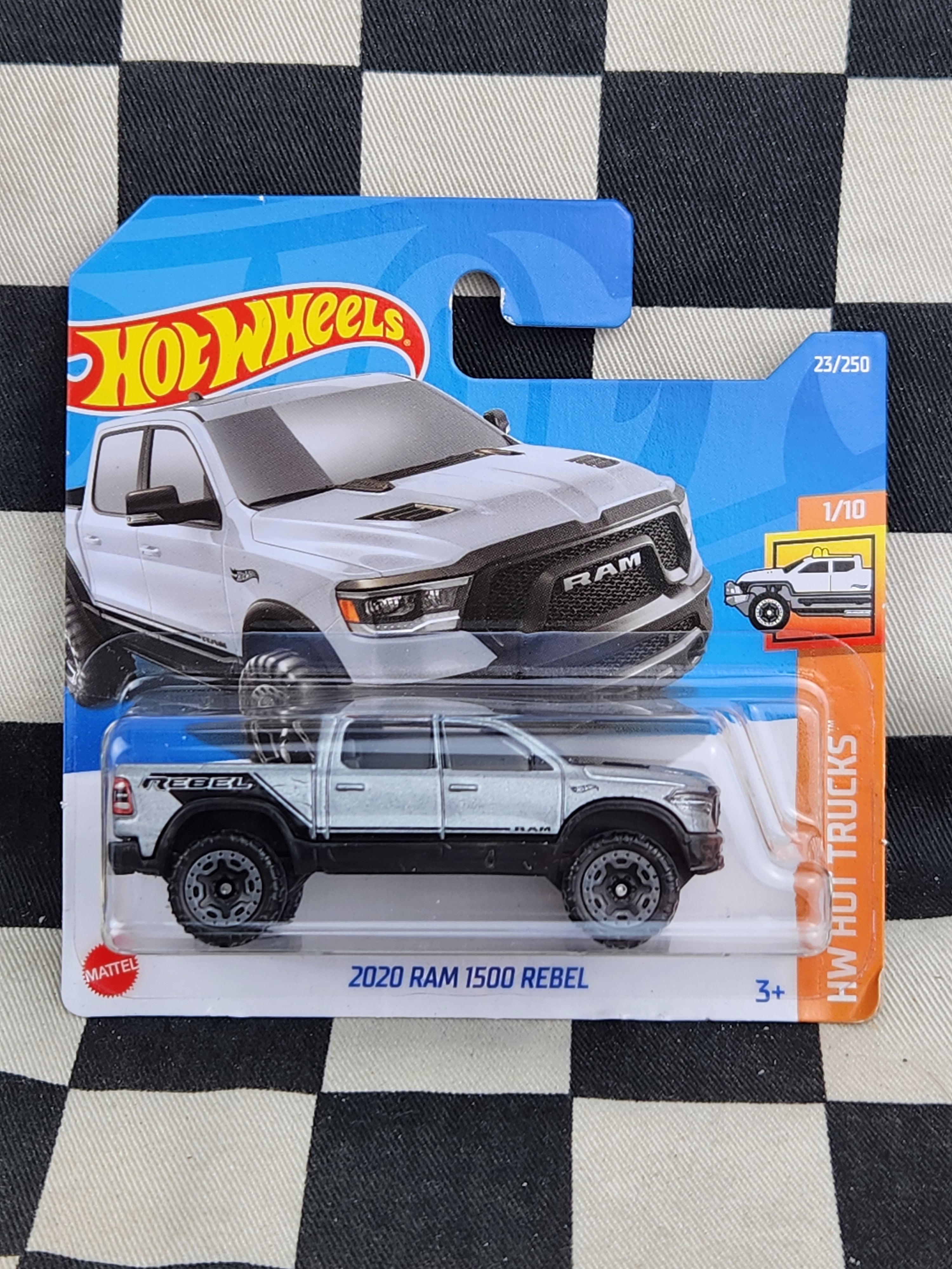 Hot Wheels 2022 Hot Trucks 2020 Dodge Ram 1500 Rebel Silver SC