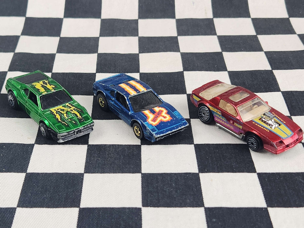 Vintage Loose Hot Wheels Ultra Hots Blown Camaro Ferrari 308 Bmw M1