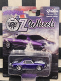 OZ Wheels HANFUL Purple / White Stripes HQ Holden Monaro Coupe
