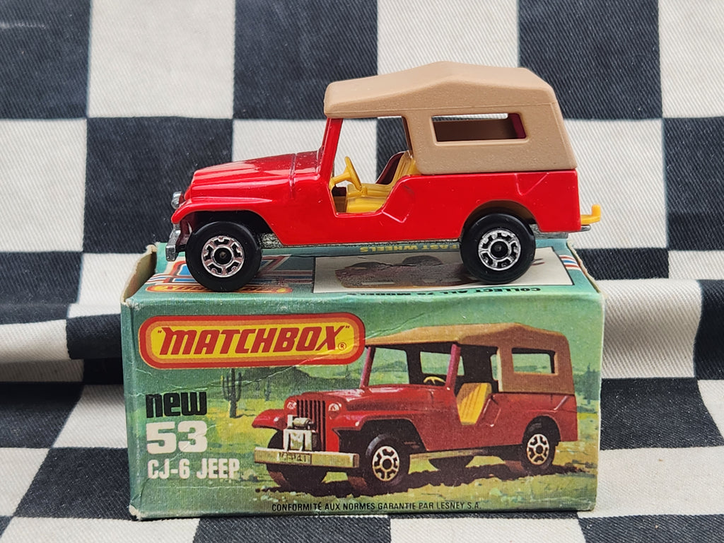 Vintage 1977 Matchbox CJ-6 Jeep in Original Box