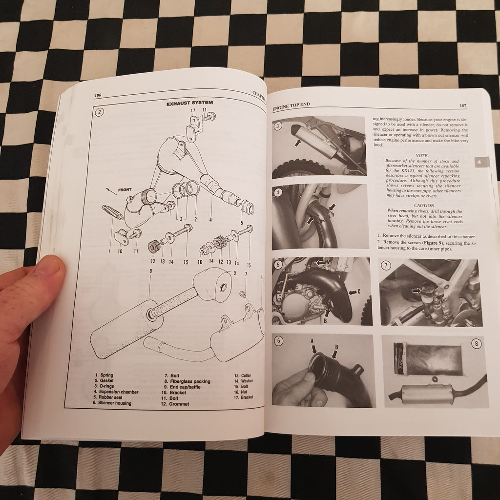 Clymer Kawasaki KX125 1992- 2000 Workshop Manual