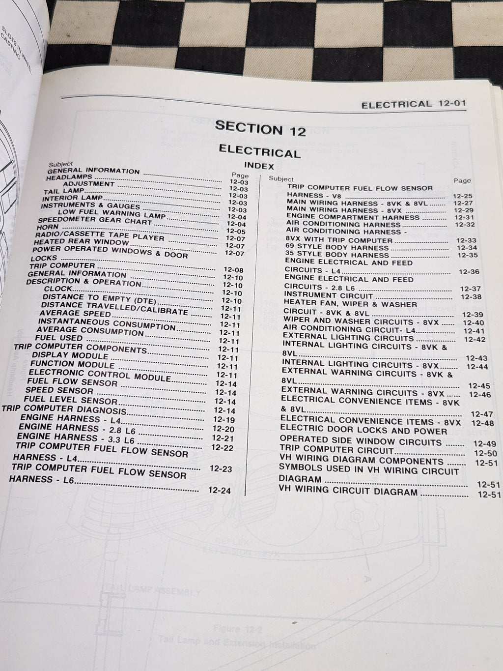 Genuine Holden VH Commodore Workshop Manual Supplement