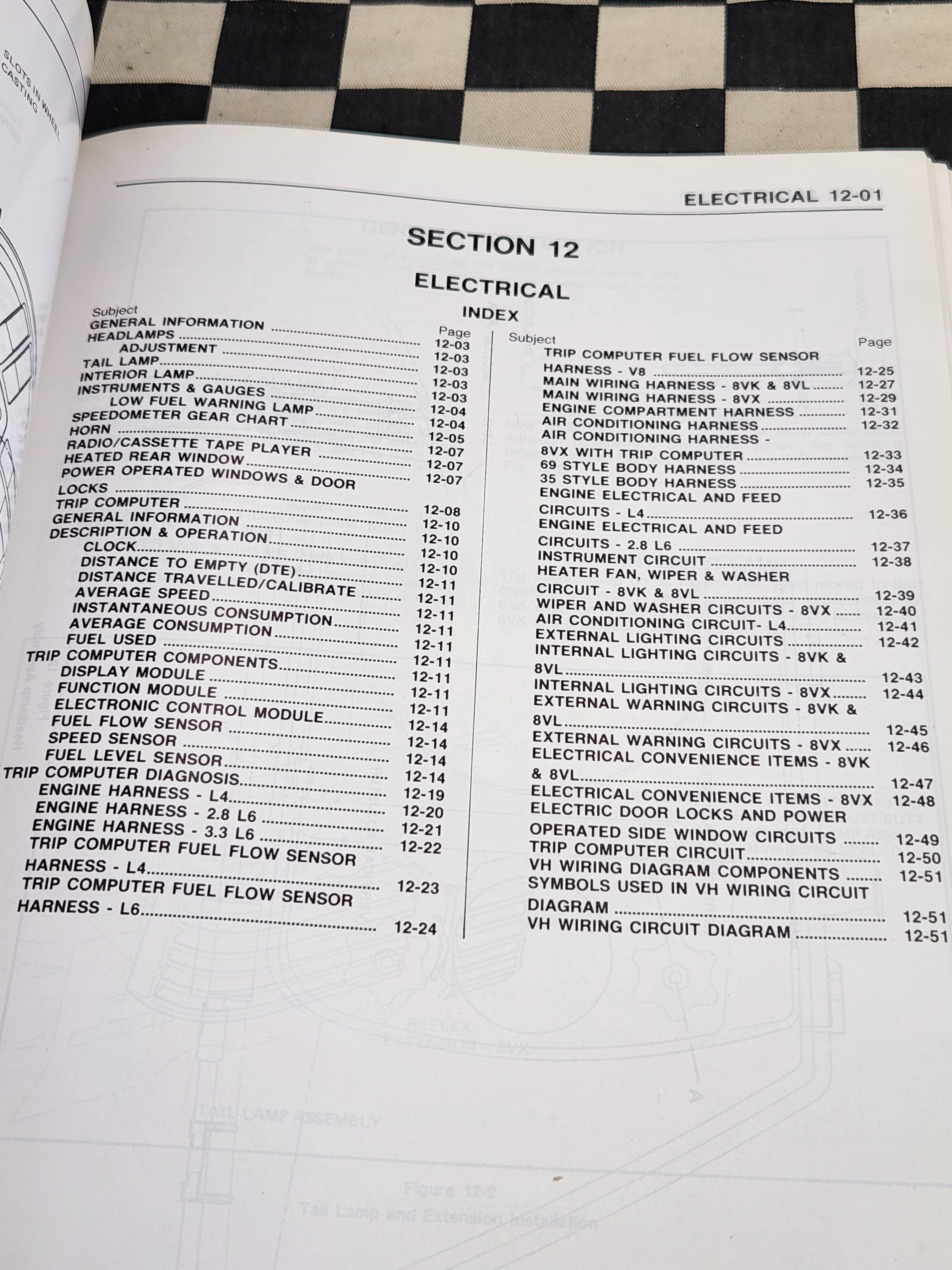 Genuine Holden VH Commodore Workshop Manual Supplement