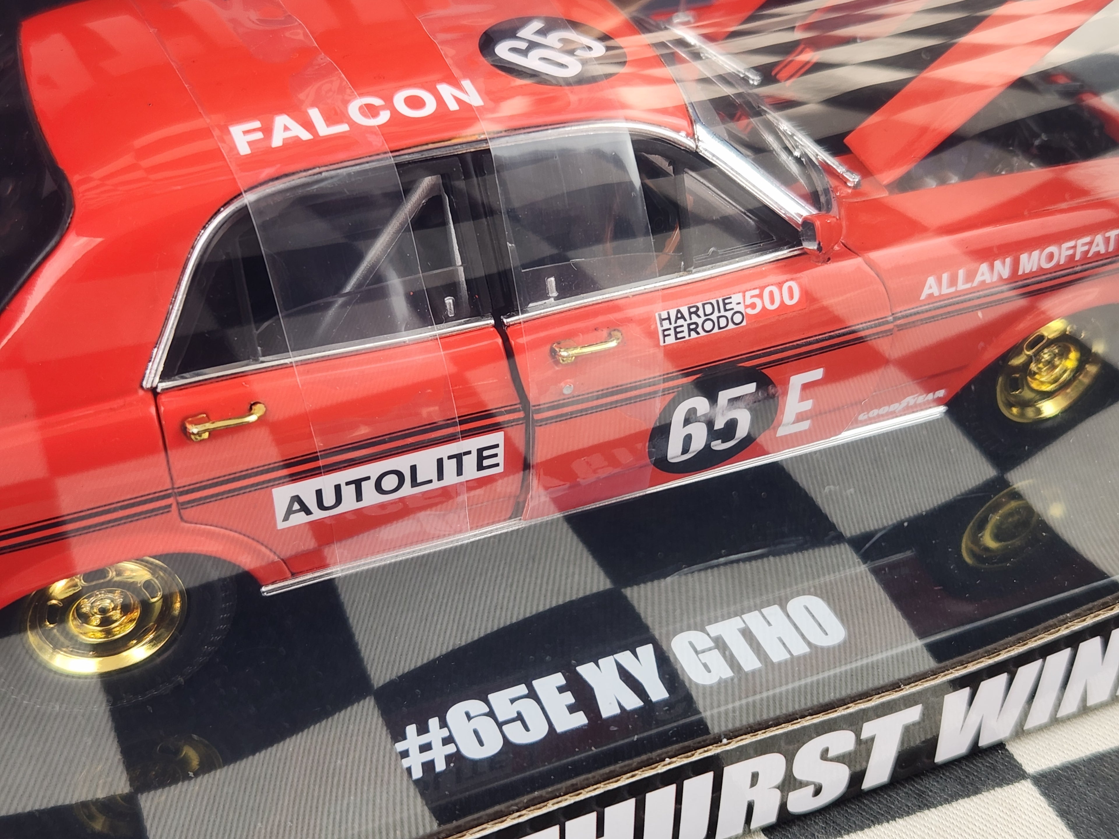 DDA 1:24 CHASE 1971 Bathurst Winner Allan Moffat #65E Ford Falcon XY GTHO Phase3