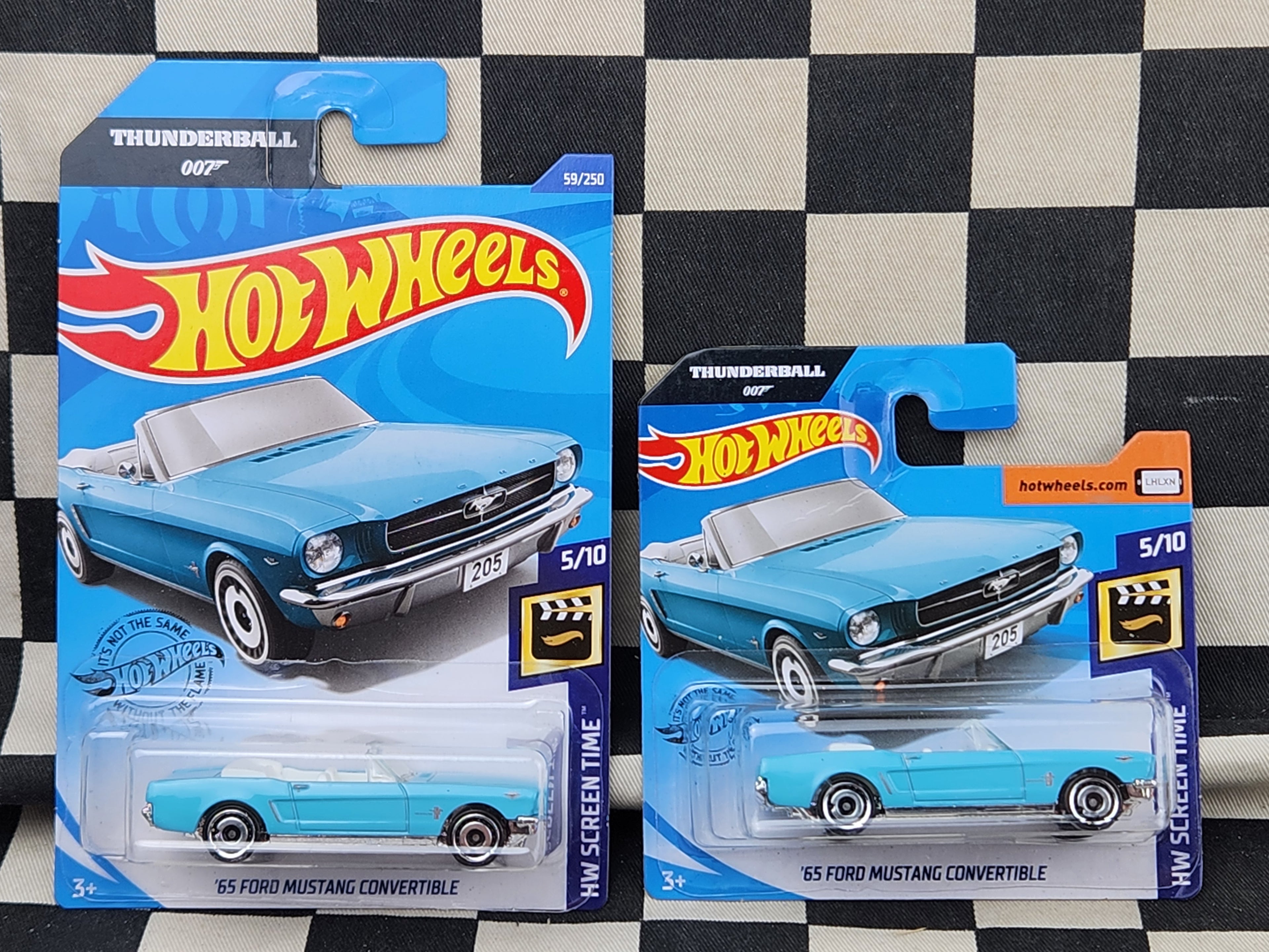 Hot Wheels 2020 Screen Time James Bond 65 Ford Mustang Convertible Your Choice