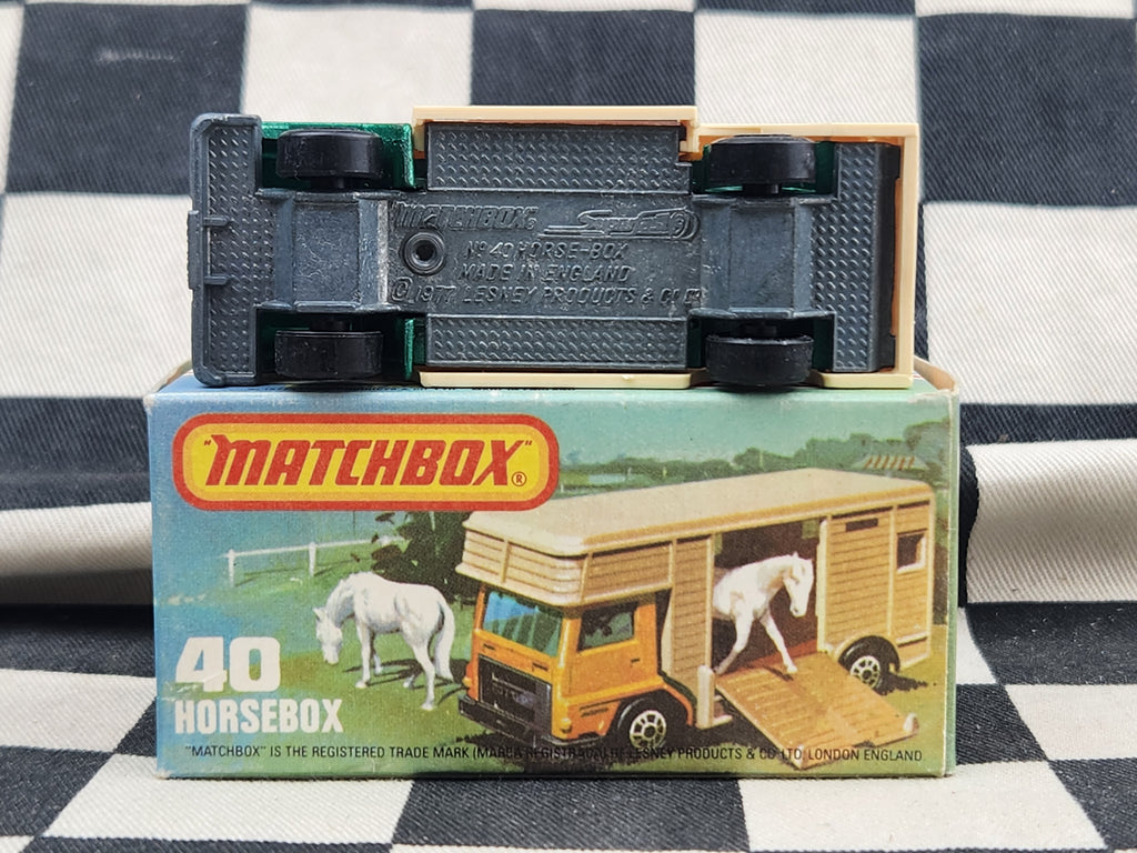 Vintage 1977 Matchbox Horsebox Truck in Original Box