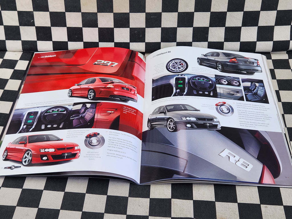 HSV Holden Commodore VE 2005 FULL RANGE 36 Page Sales Brochure