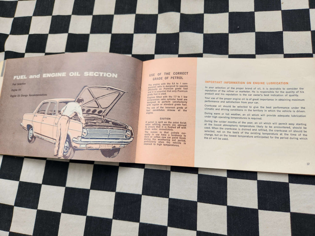 Genuine Holden HD Owners Glovebox Manual 1965 Good Condition