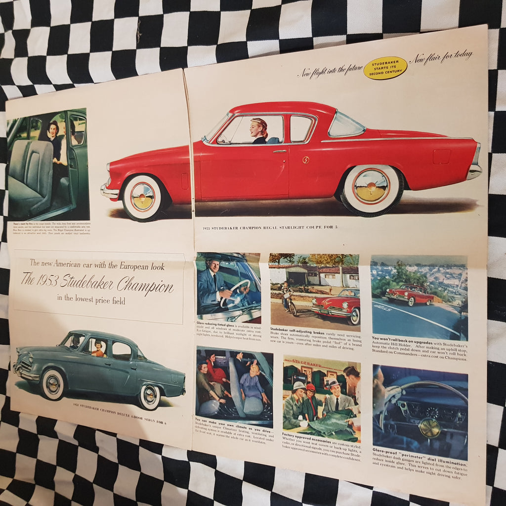 Original Full Colour 1953 Studebaker Sales Brochure