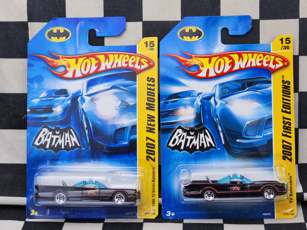 Hot Wheels 2007 First Edition 1966 TV Batmobile CARD VARIATIONS Your Choice of