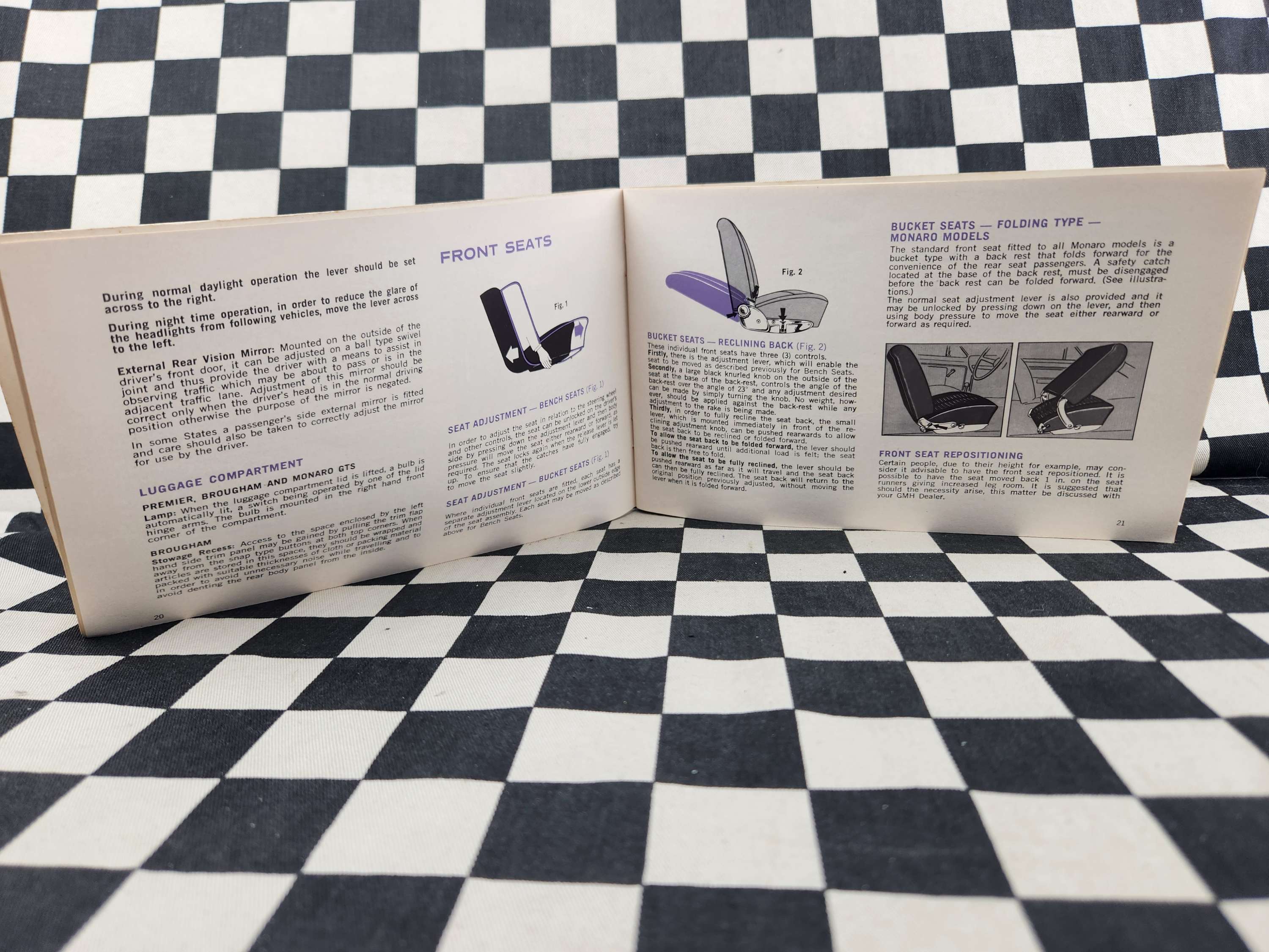 Holden HG Owners Manual Includes Commercial Vehicles & GTS Monaro July 70 Print