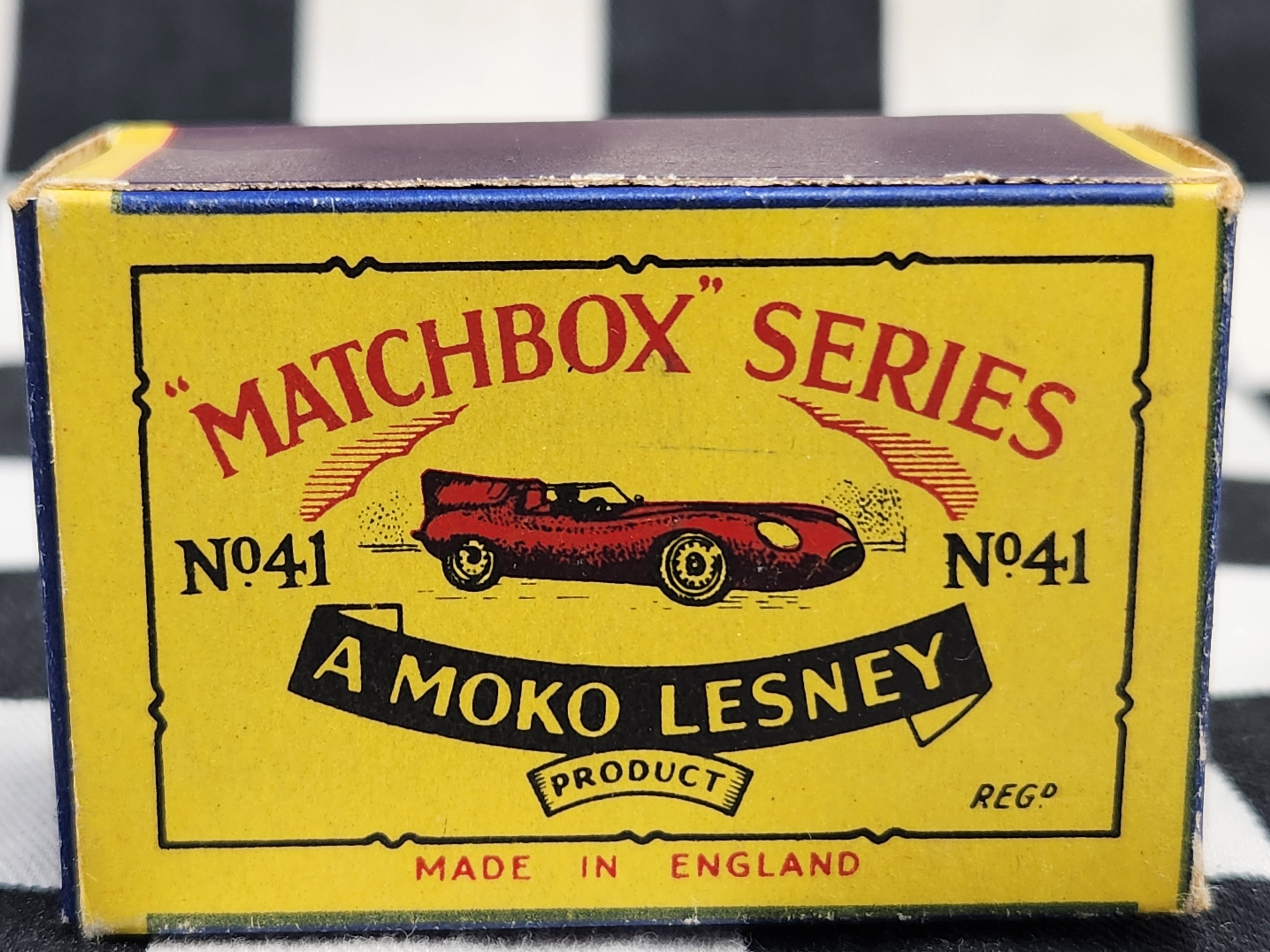 Matchbox Lesney Moko No41 Jaguar D Type in Original Box