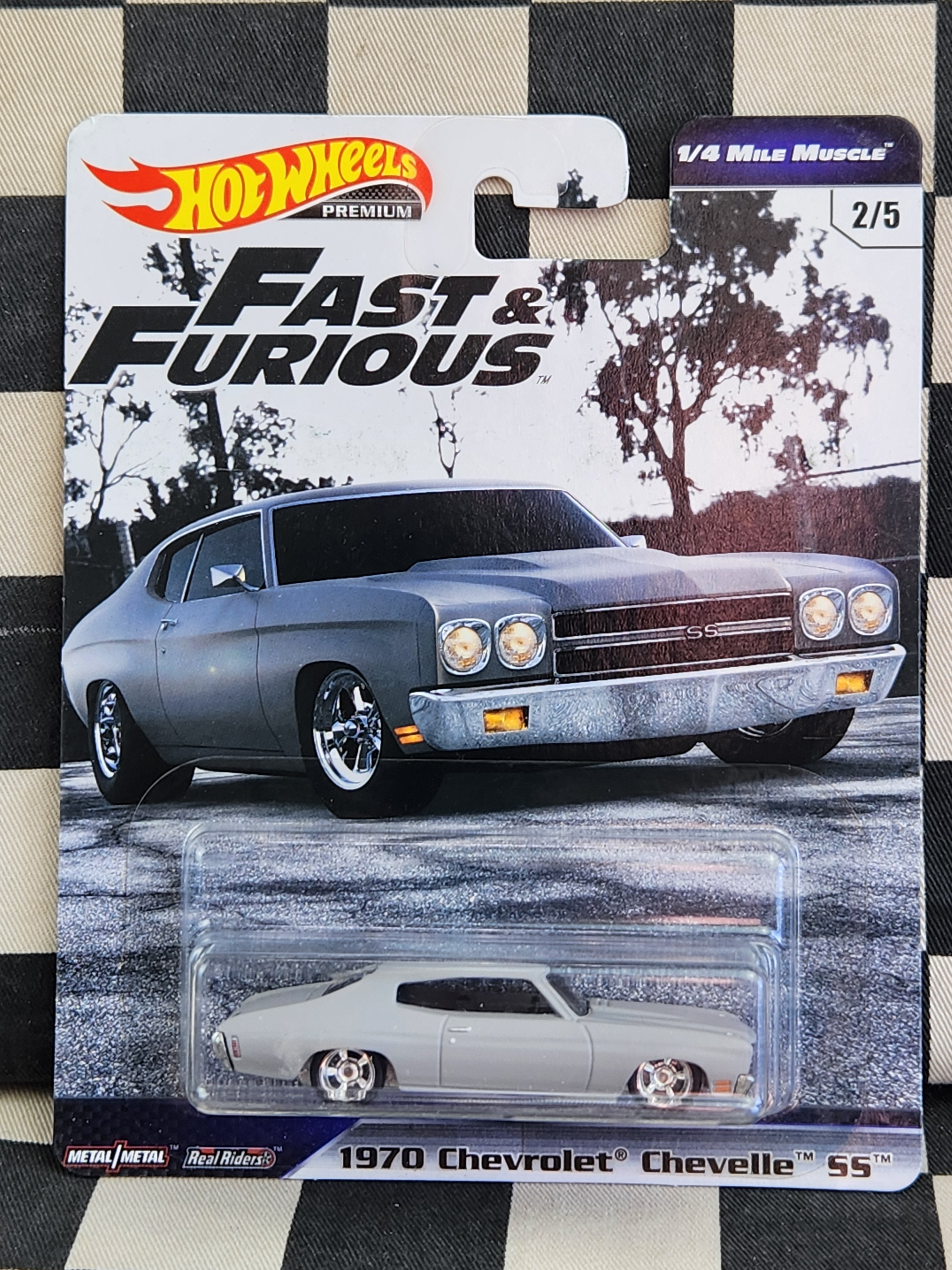 Hot Wheels Premium Fast & Furious 1/4 Mile Muscle 70 Chevy Chevelle SS