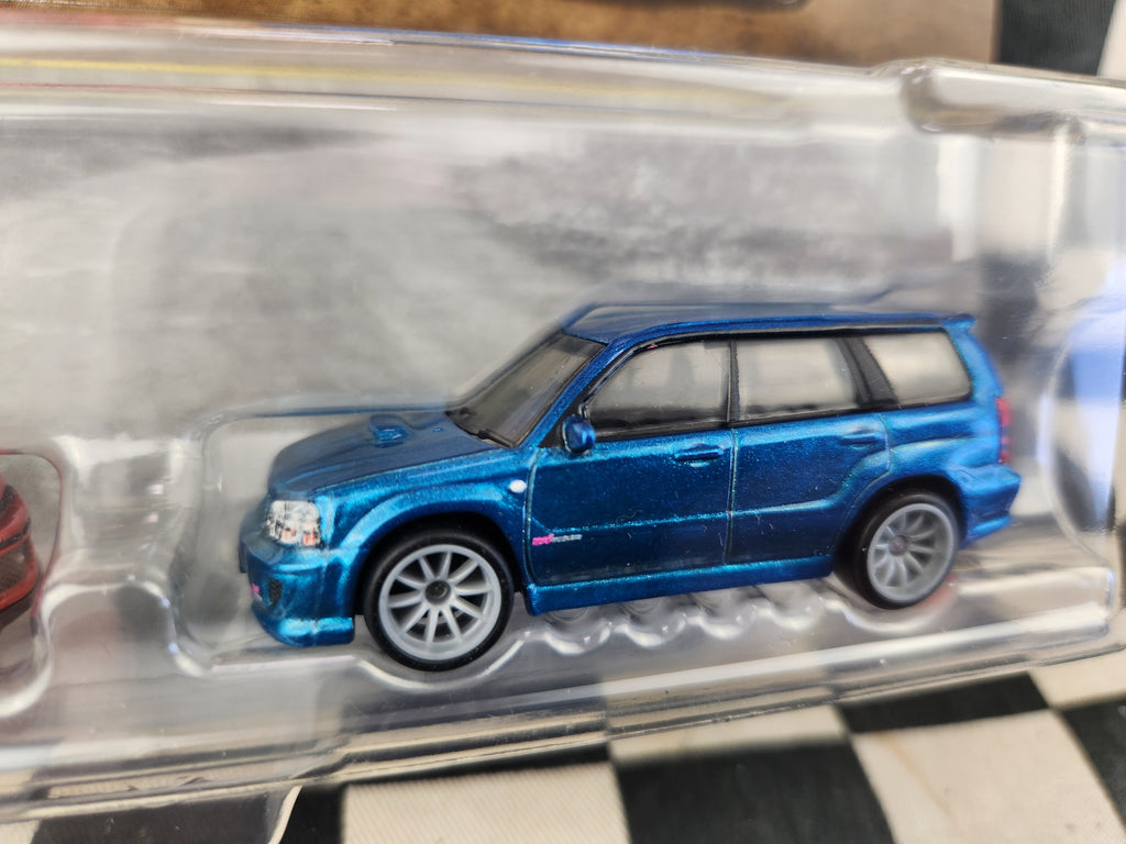 Hot Wheels Premium Twin Pack Mitsubishi Lancer Evo IX Wagon/ Subaru Forester STI