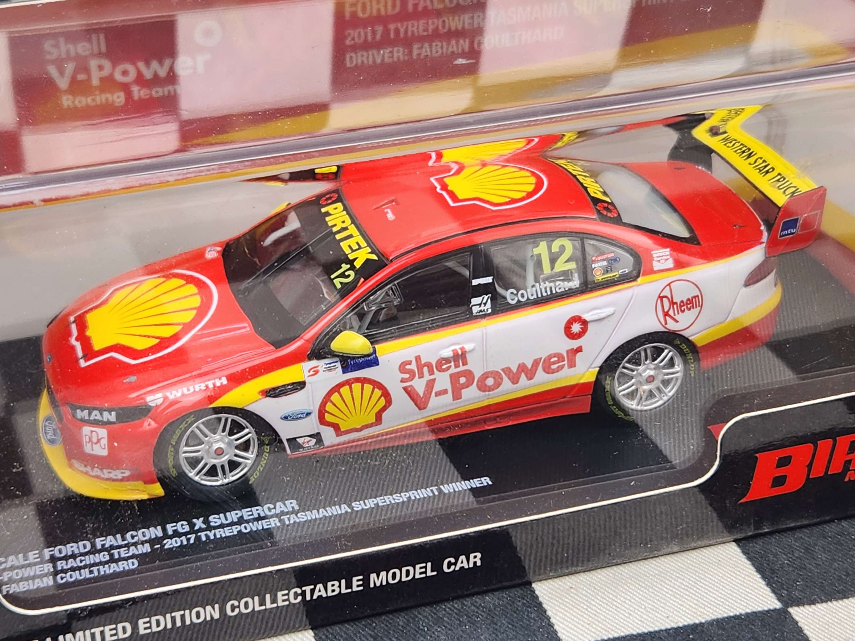 Biante 1/43 Ford Falcon FGX 2017 Tasmania SuperSprint Winner F Coulthard