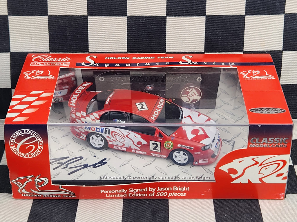 Classic Carlectables 1:43 Signed Holden Racing Team 2001 Commodore #2 Bright