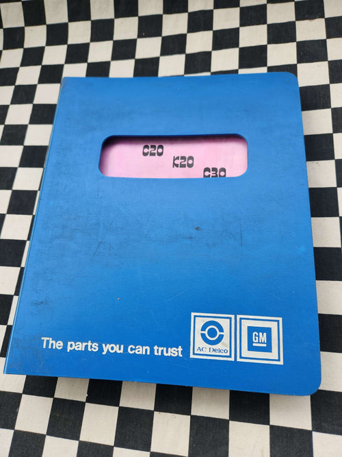 Chevrolet C20 / C30 / K20 Light Duty Truck Factory Parts Catalogue