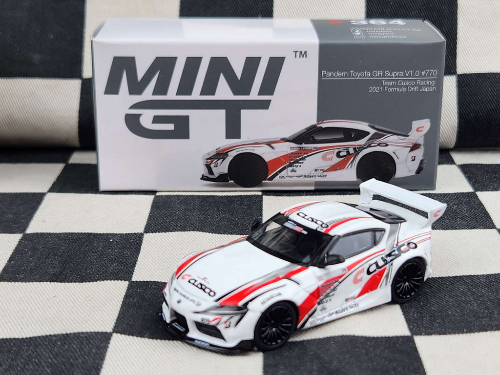 Mini GT 1:64 Pandem Toyota GR Supra V1.0 #770 Cusco Racing 2021 Formula Drift Ja