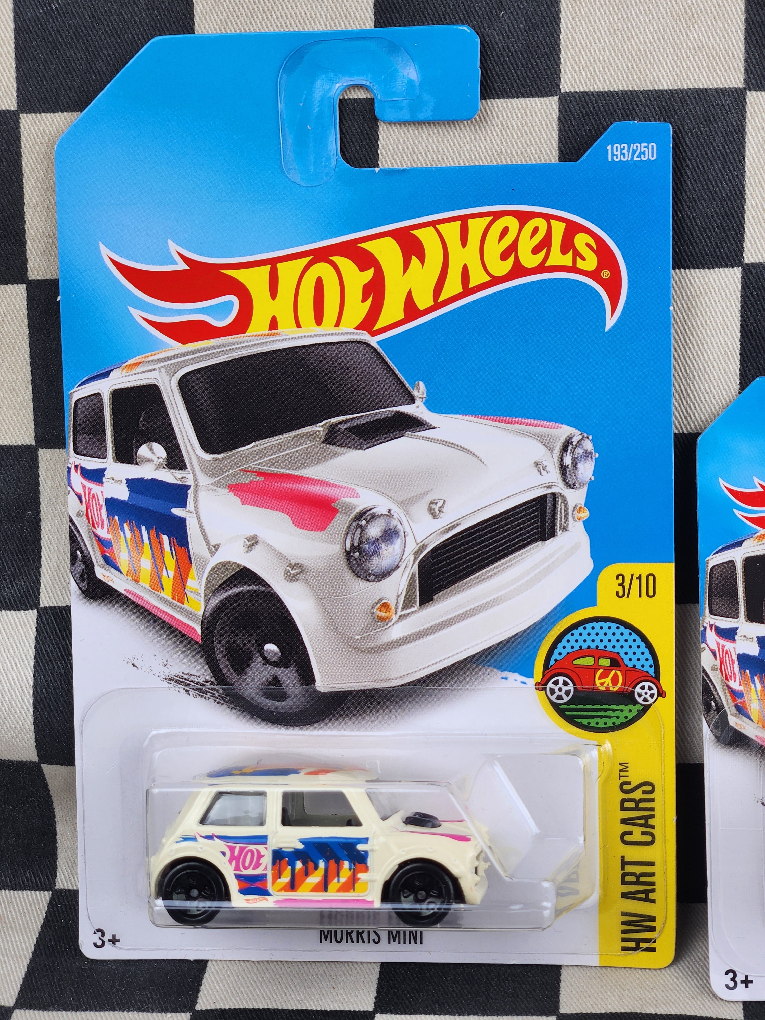 Hot Wheels 2016 Art Cars Morris Mini Cream Your Choice of