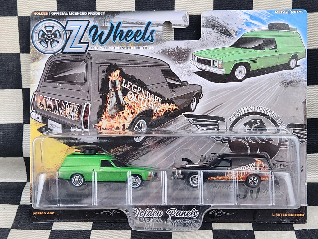 OZ Wheels Holden HJ HX HZ Panel Van Twin Pack Green/ Black Blown